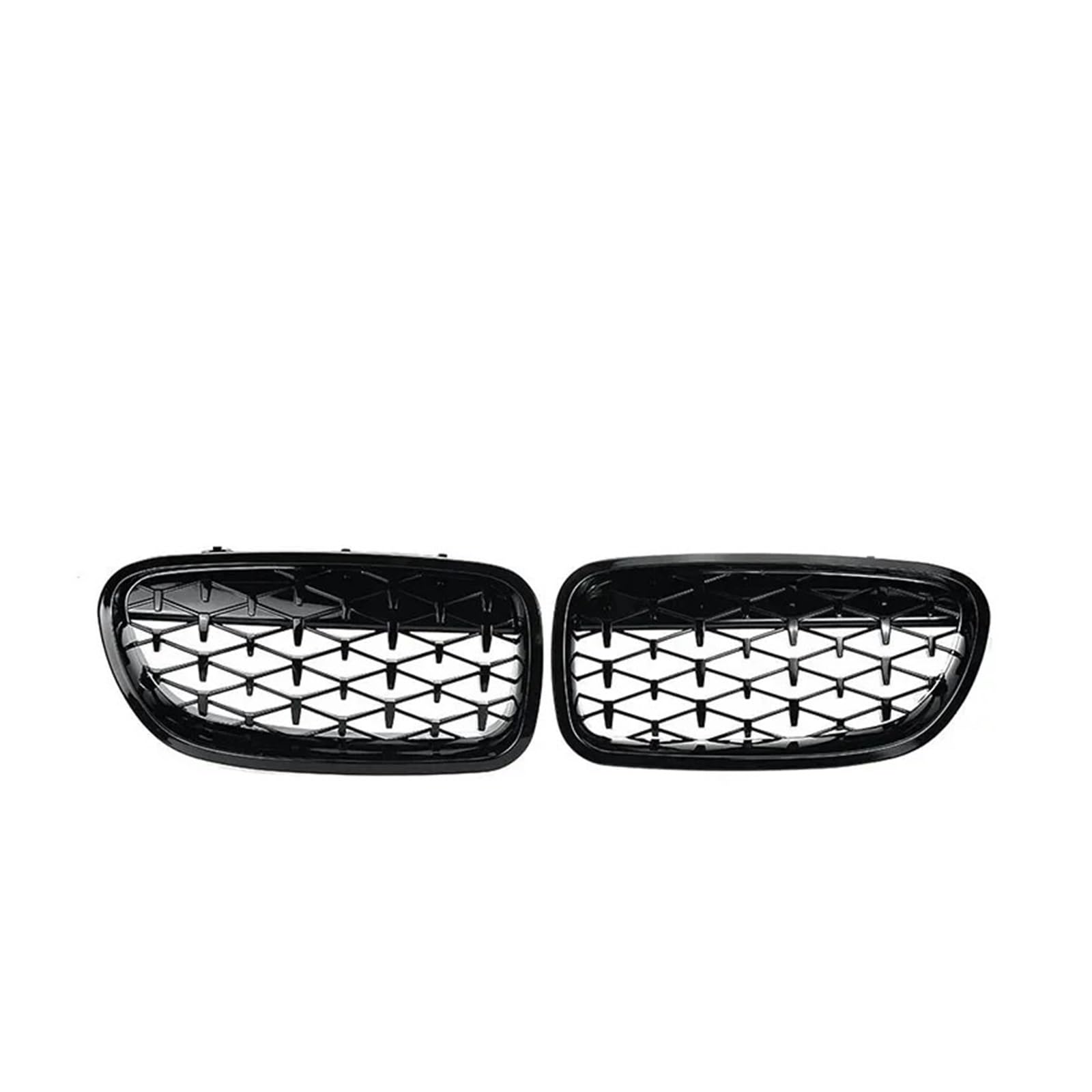 Kühlergrill Grill Diamond Style Auto-Frontgrill Für 5er Für F10 Grill Für F11 Für F18 2010 2011 2012 2013-2017 Glänzend Schwarzer Renngrill Auto-Styling-Zubehör Grill Kühlergrill Vorne(Full Black) von BIISVM