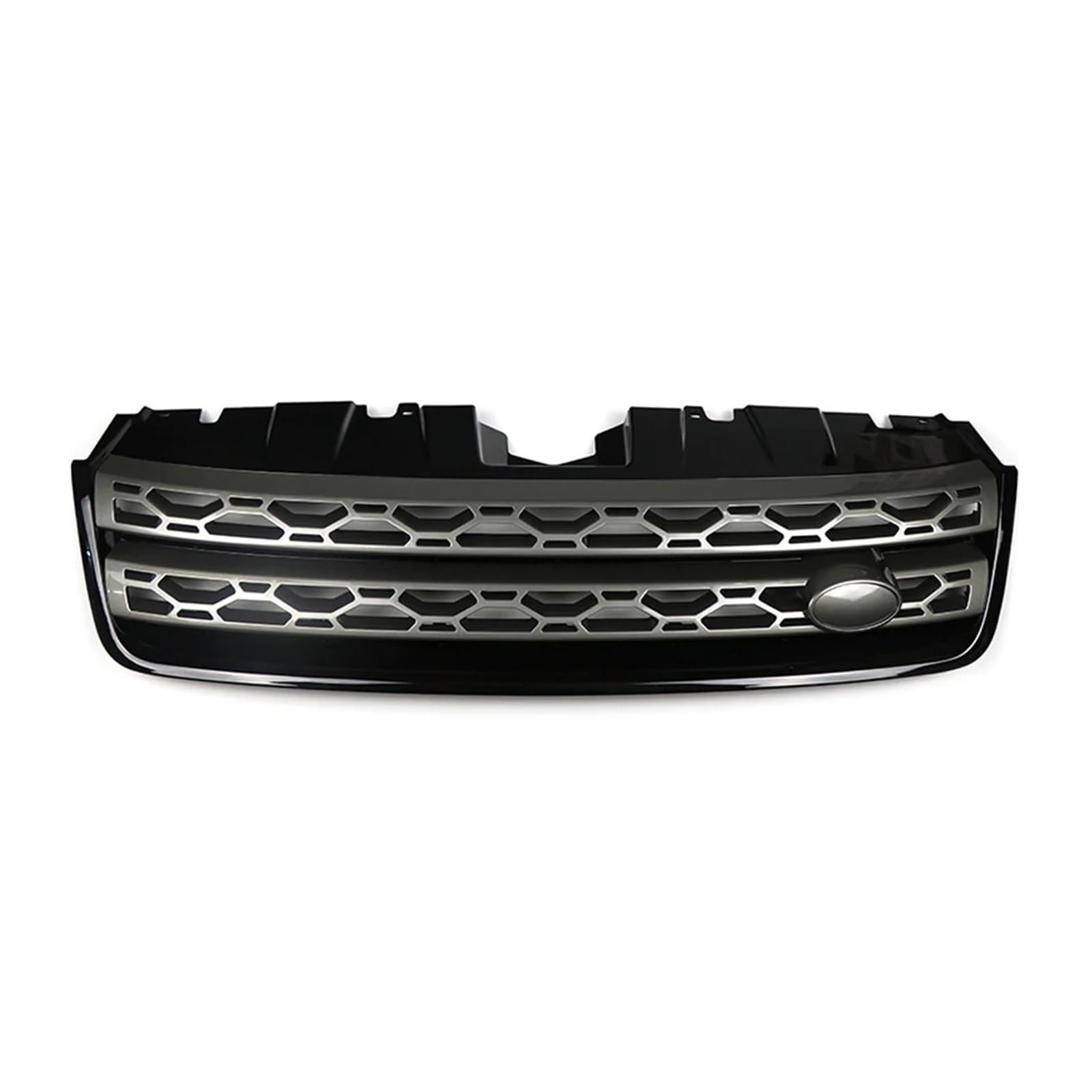 Kühlergrill Grill Front Kühlergrill Oberen Racing Grill Für Land Für Rover Für Discovery Sport Für L550 2015 2016 2017 2018 2019 Auto Styling Grill Kühlergrill Vorne(Black Gloss Gray) von BIISVM