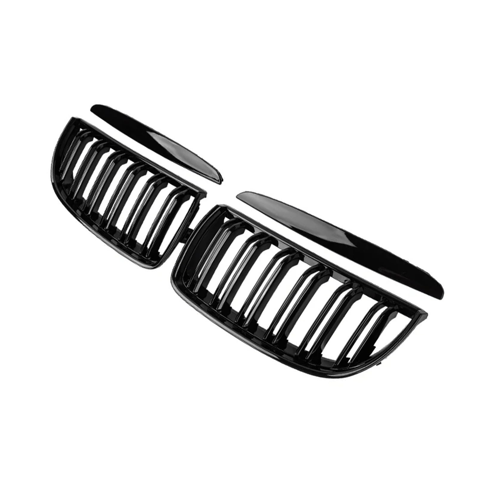 Kühlergrill Grill Front Stoßstange Nieren Grill Für 2005-2008 Für 3 Serie Für E90 Für 320i Für 325i Für 325xi Für 330i Für 323i Für 328i Für 328xi Für 335i Für 335xi Grill Kühlergrill Vorne(Gloss Blac von BIISVM