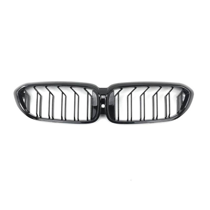 Kühlergrill Grill Front Stoßstange Nierenkühler Für 5er Für G30 Für G31 2017 2018 2019 2020 Upgrade Auf Facelift Style Grill Gloss Black Double Slat Grill Kühlergrill Vorne(2slat with Hole) von BIISVM