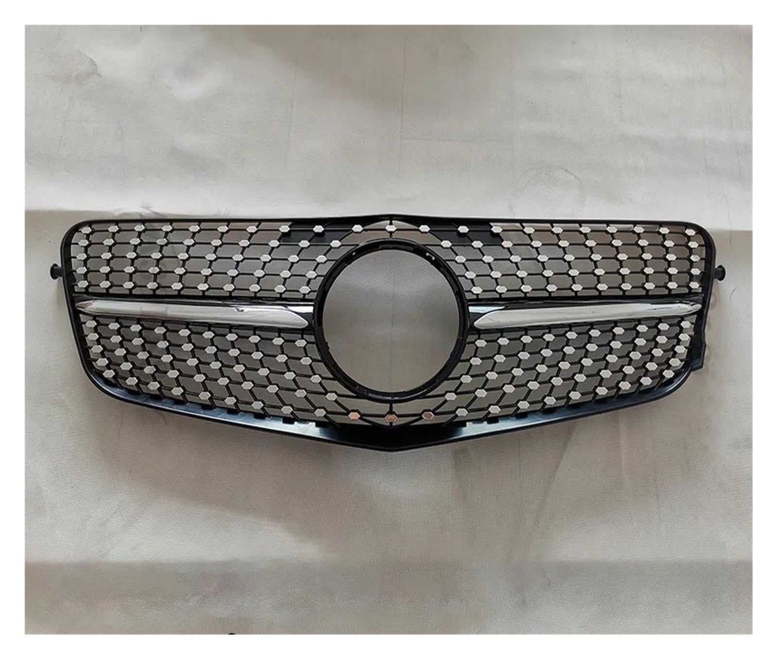 Kühlergrill Grill Fronteinlassgitter-Kühlergrill-Körpersatz Für Für Benz Für E-Klasse Für 212 2009 2010 2011-2015 Diamant-Styling-Grill Tuning-Zubehör Grill Kühlergrill Vorne(09-12 Diamond Black) von BIISVM