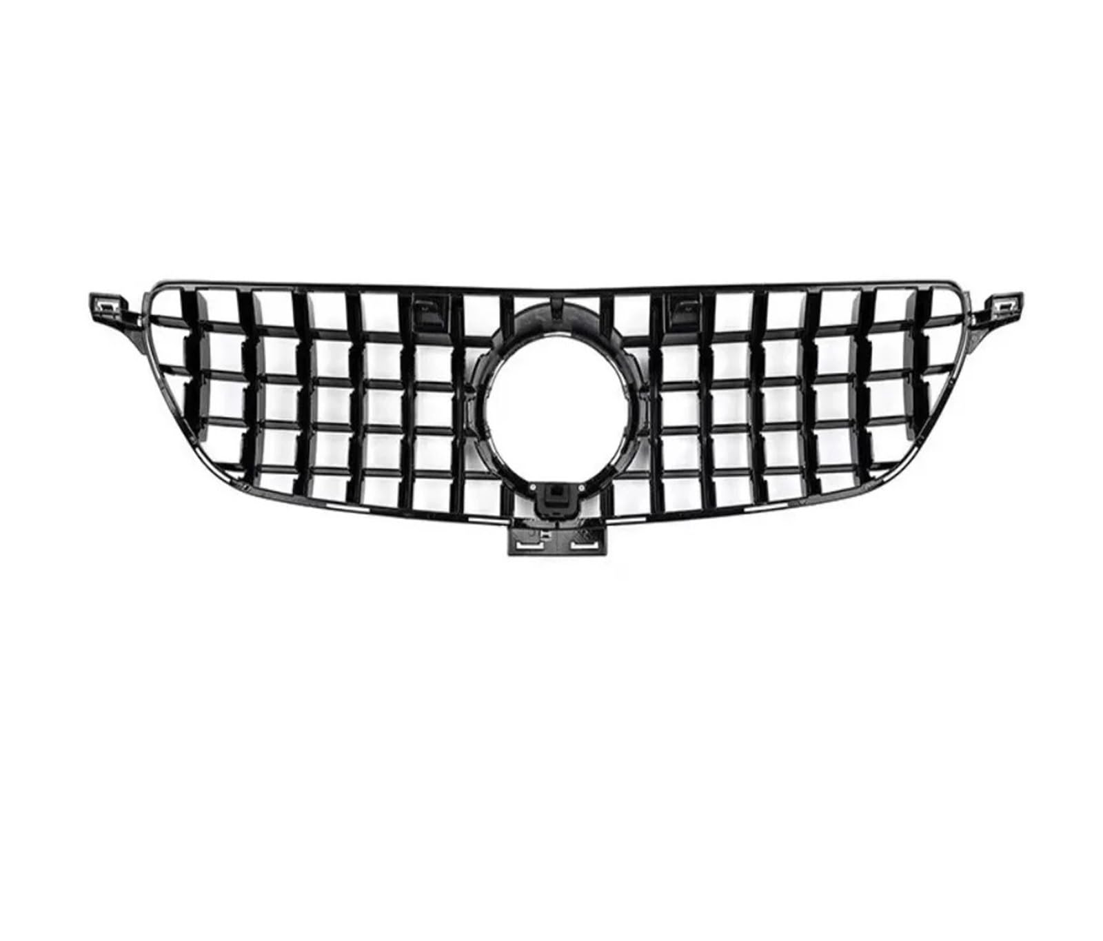 Kühlergrill Grill Frontgrill Grill Für Für Benz Für GLE Klasse Für W166 2015-2019 Für GLE 350 500 320 400 300 Silber Schwarz Stoßstange Haube Mesh Grill Kühlergrill Vorne(Schwarz) von BIISVM