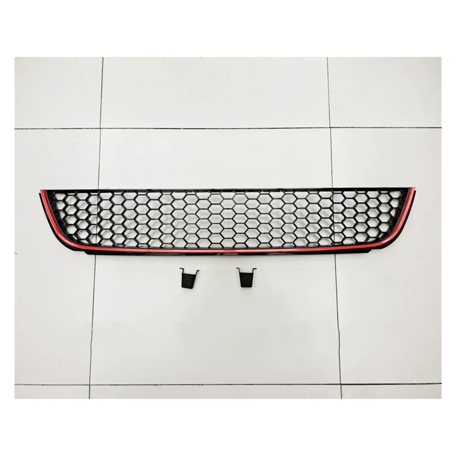 Kühlergrill Grill Frontgrill Honeycomb Bumper Lower Grilles Racing Grill Für VW Für Golf 6 Für MK6 Nicht-GTI 2009 2010 2011 2012 2013 Grill Kühlergrill Vorne(Red Line) von BIISVM