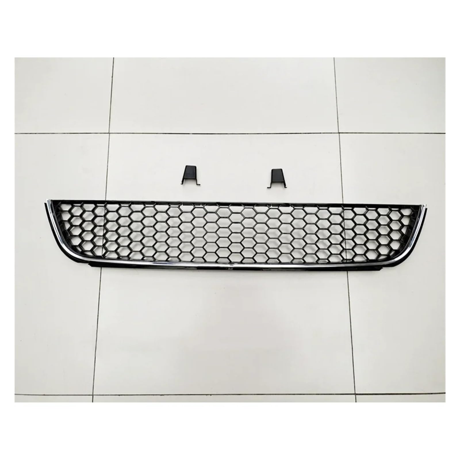 Kühlergrill Grill Frontgrill Honeycomb Bumper Lower Grilles Racing Grill Für VW Für Golf 6 Für MK6 Nicht-GTI 2009 2010 2011 2012 2013 Grill Kühlergrill Vorne(Silver Line) von BIISVM