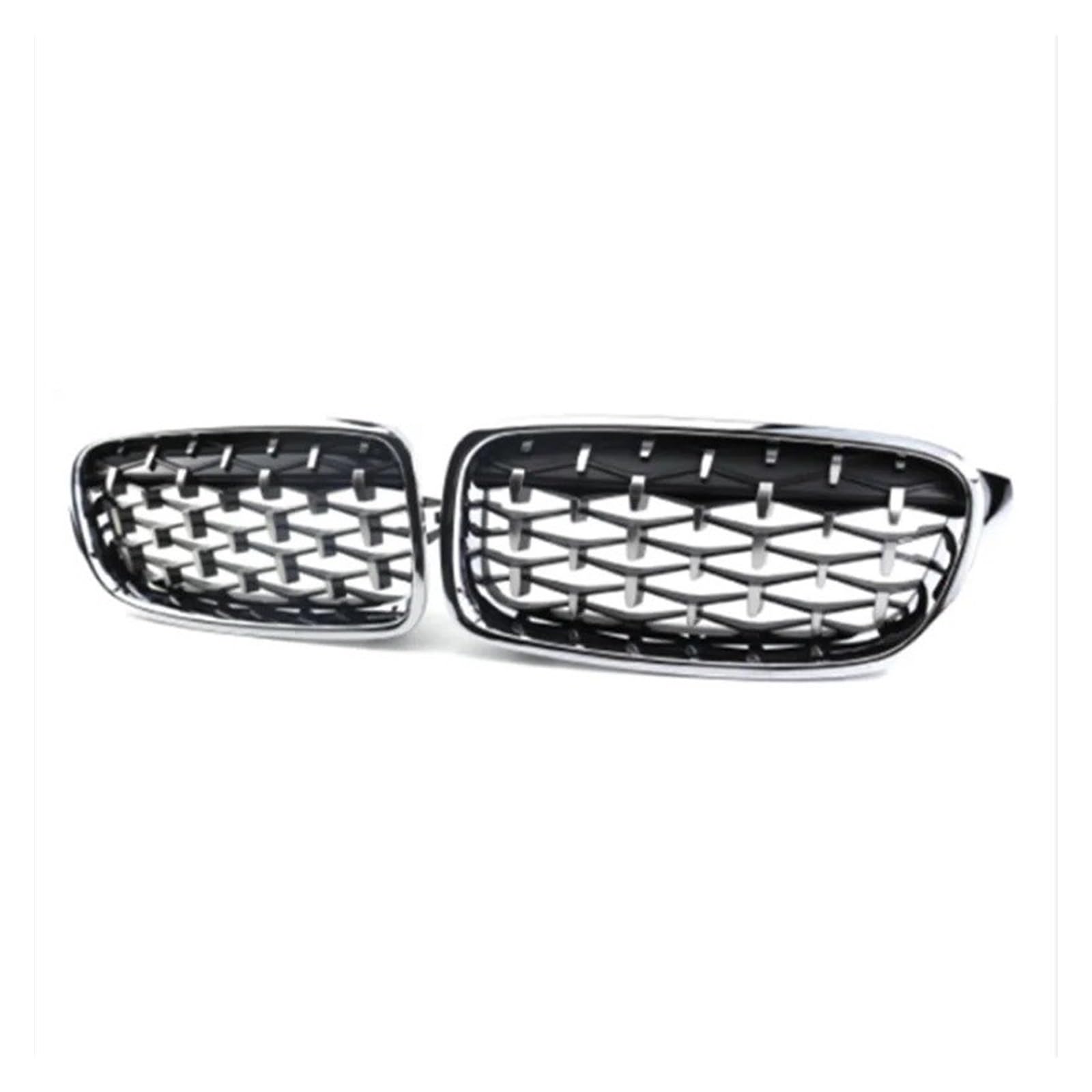 Kühlergrill Grill Frontgrills Diamond Gypsophila Silver Nierengrill Für 3er Für F30 2012 2013 2014 2015 2016 2017 2018 2019 Ersatz-Racing-Frontstoßstange Grill Kühlergrill Vorne(All Silver) von BIISVM