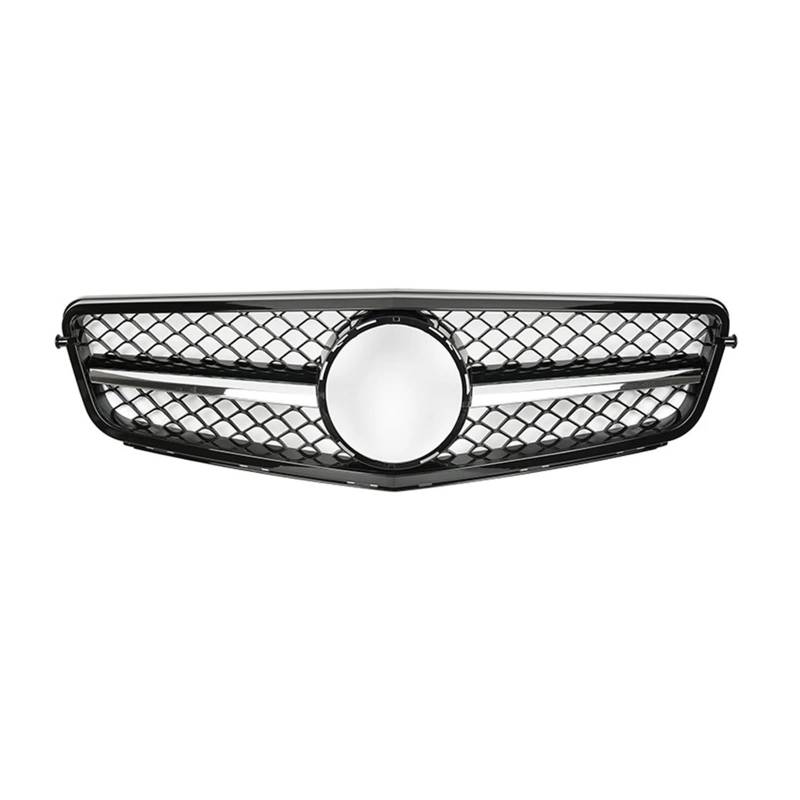 Kühlergrill Grill Frontschürze Grille Haube Grill Für Für Benz Für C Für W204 Für C43 2007 2008 2009 2010-2014 Für C180 Für C200 Für C250 Für C300 Tuning Grill Kühlergrill Vorne(AMG-Chrome 1 Pin) von BIISVM