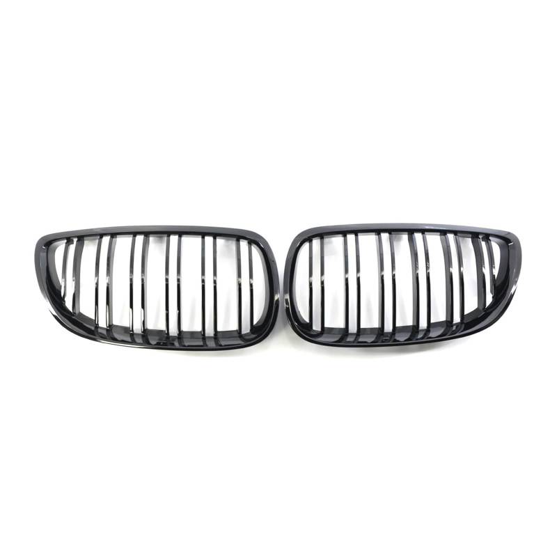 Kühlergrill Grill Frontschürze Nierengrill Für E92 Für E93 Für M3 2006 2007 2008 2009 Glänzend Schwarz Auto Racing Grill Dual Line Sport Grille Grill Kühlergrill Vorne von BIISVM