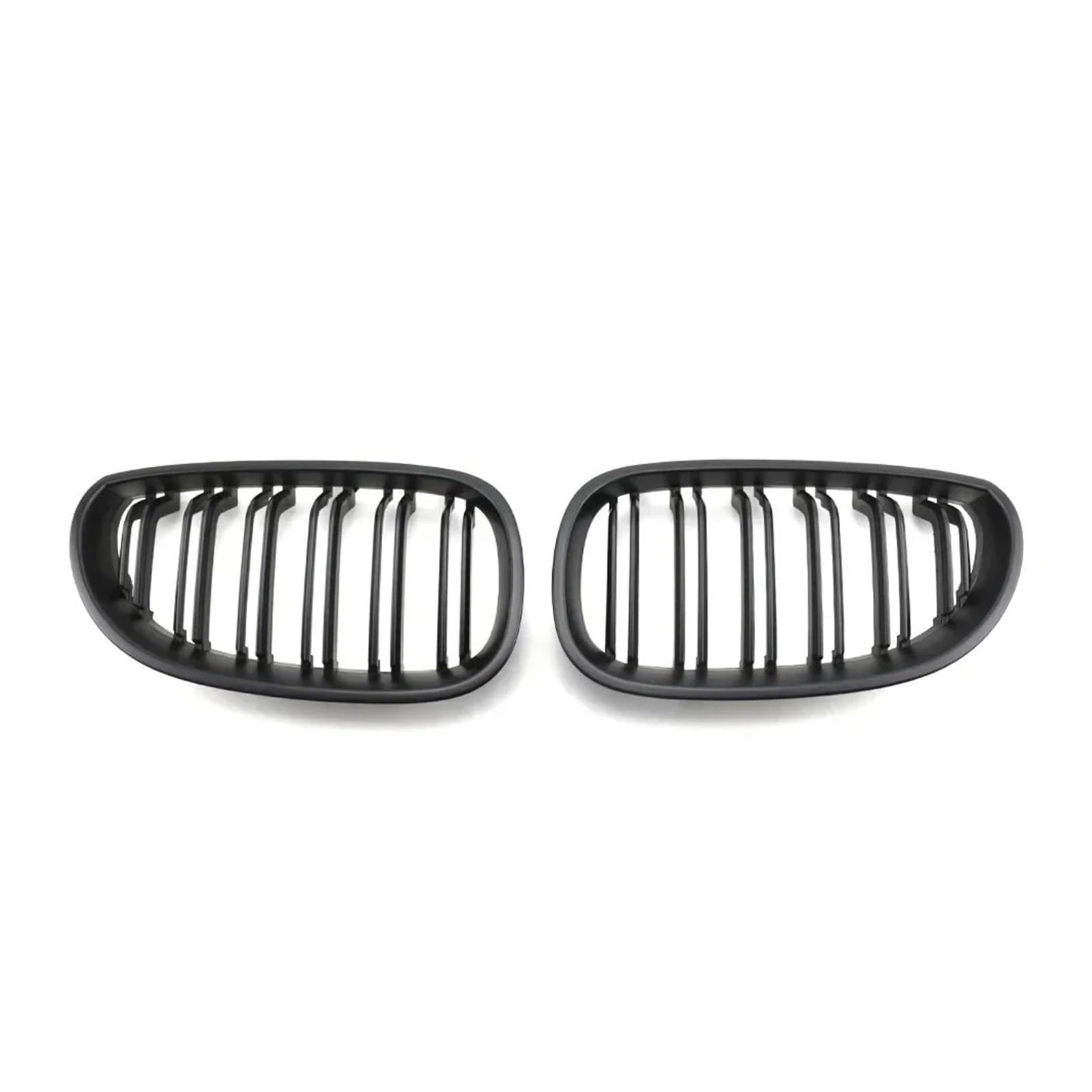 Kühlergrill Grill Frontstoßstange Chrom-Diamanten-Stil Für 5er Für E60 Für E61 Für M5 Für 325i 2004 2005 2006 2007 2008 2009 Lamellengitter Im Single-Line-Stil Grill Kühlergrill Vorne(Double-Matte Bla von BIISVM