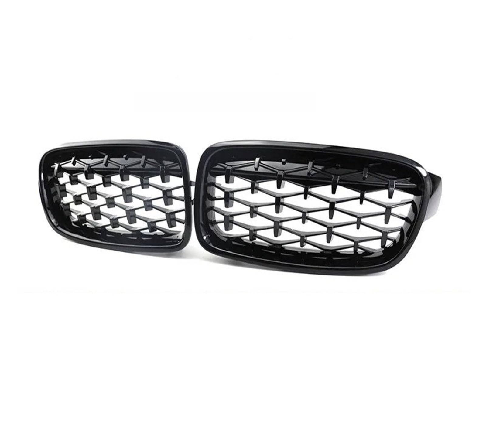 Kühlergrill Grill Frontstoßstange Nierengrill Doppellamellen Racing Sport Grille Für 3er Serie Für F30 Für F31 Für F35 2011 2012 2013 2014 2015-2019 Autozubehör Grill Kühlergrill Vorne(All Black) von BIISVM