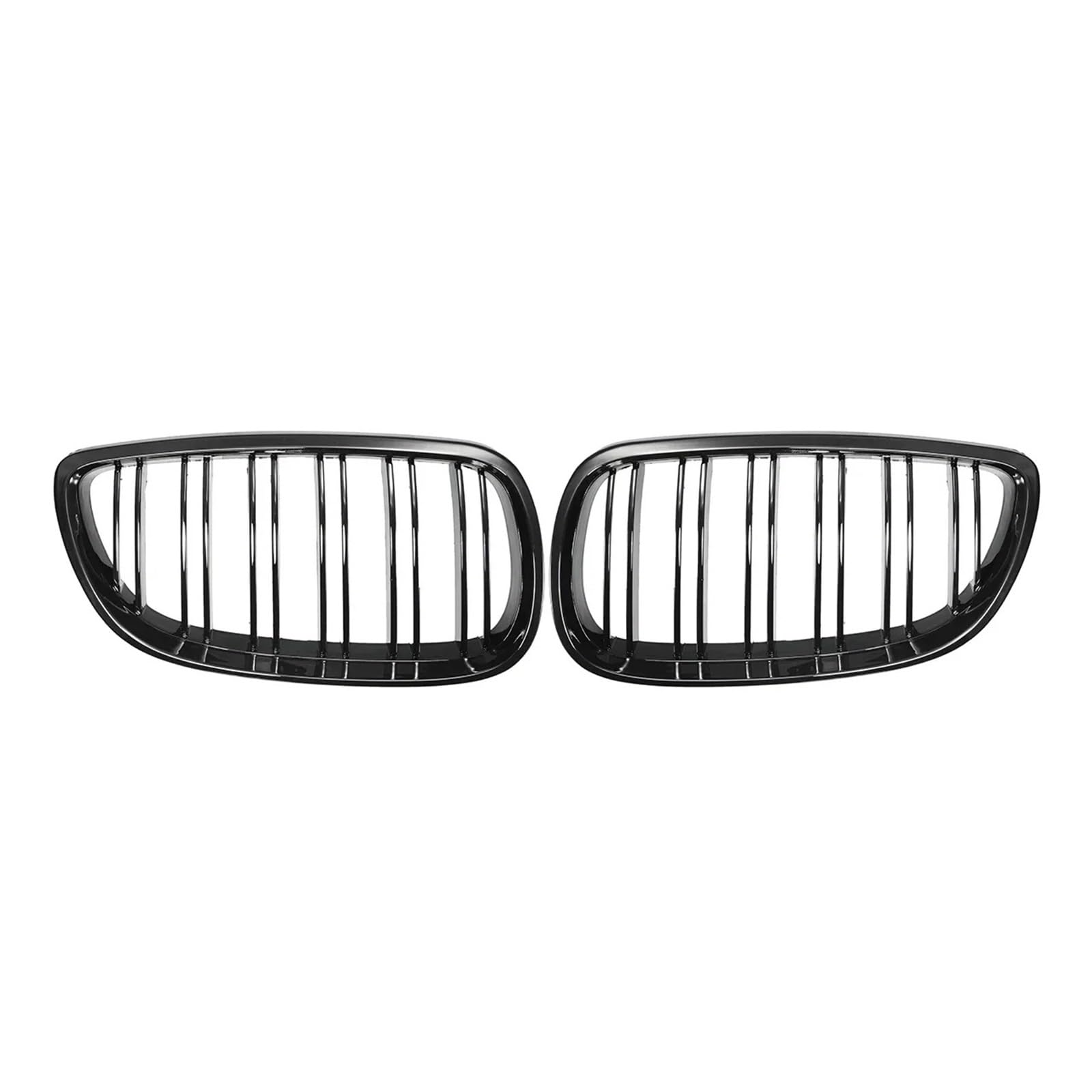 Kühlergrill Grill Frontstoßstangen-Nierengrill Für E92 Für E93 Für M3 2006 2007 2008 2009 Glänzend Schwarz Zweizeiliges Gitter Auto-Styling Renngitter Grill Kühlergrill Vorne von BIISVM