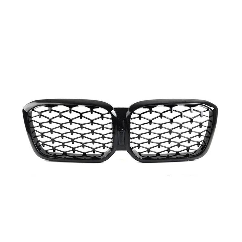 Kühlergrill Grill Frontstoßstangengitter Für X3 Für G01 Für X4 Für G02 2022-IN Glanz-Einzellinien-Stil Matt-Renngitter Grill Kühlergrill Vorne(Diamond-Glossy Black) von BIISVM