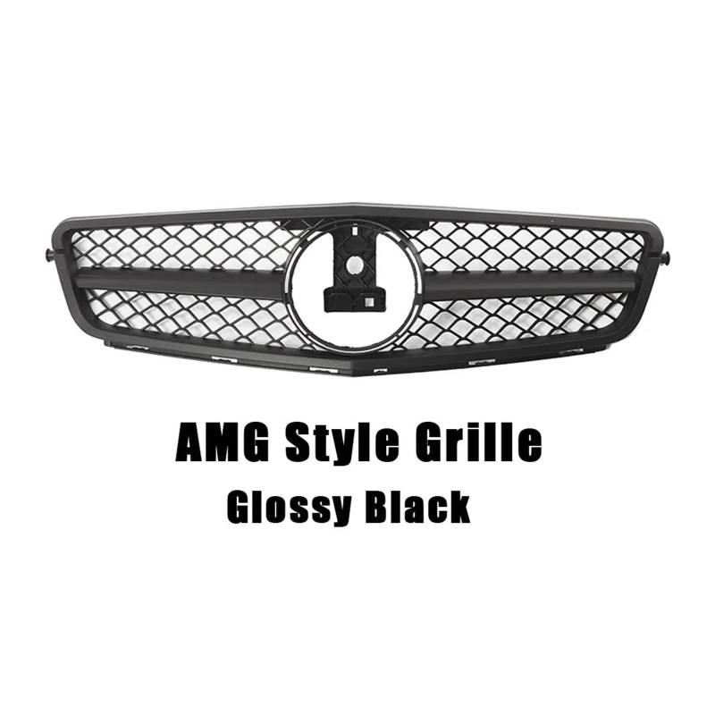 Kühlergrill Grill Frontstoßstangengrill Für Für Benz Für C-Klasse Für W204 2008 2009 2010 2011 2012 2013 2014 Für W204 Für C180 Für C200 Für C250 Für C300 Grill Kühlergrill Vorne(AMG-Matte Black) von BIISVM