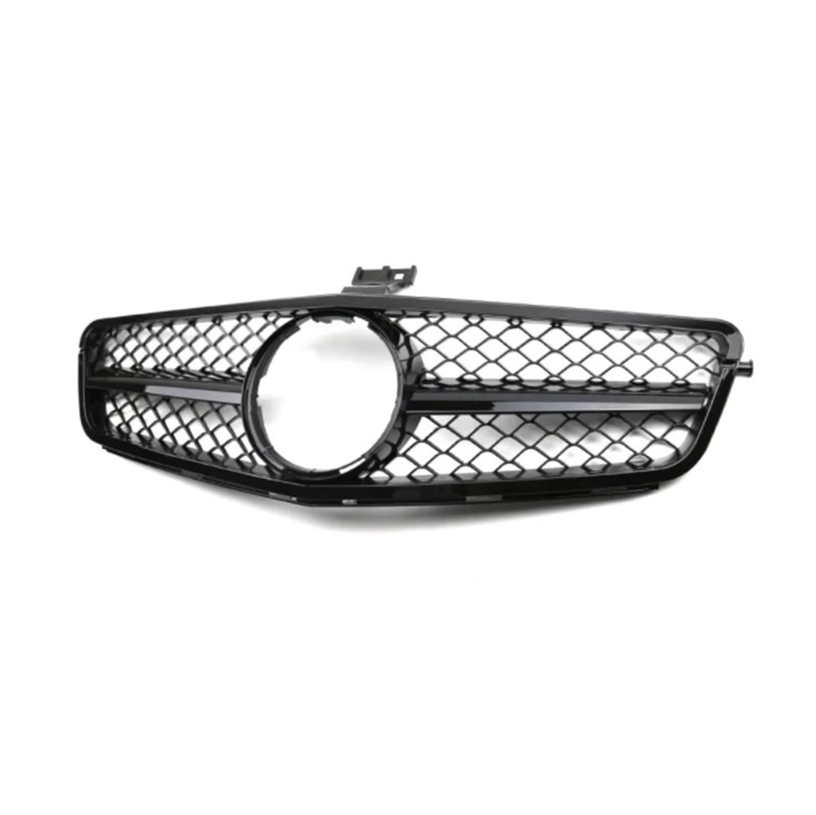 Kühlergrill Grill Frontstoßstangengrill Für Für Benz Für C W204 Sport Racing Grill Diamond 2007 2008 2009 2010 2011 2012 2013 2014 Facelift Grill Kühlergrill Vorne(AMG Gloss Black) von BIISVM