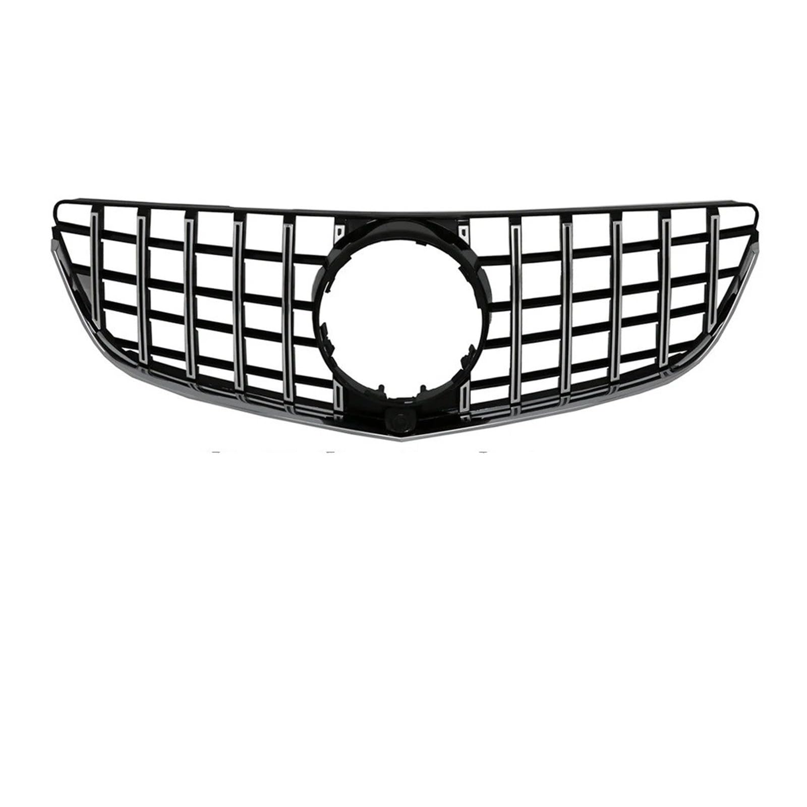 Kühlergrill Grill Frontstoßstangengrill Für Für Benz Für E-Klasse Für W207 Für E250 Für E400 Für E500 2014 2015 2016 Obere Gitter Grill Kühlergrill Vorne(GTR-Chrome Silver) von BIISVM