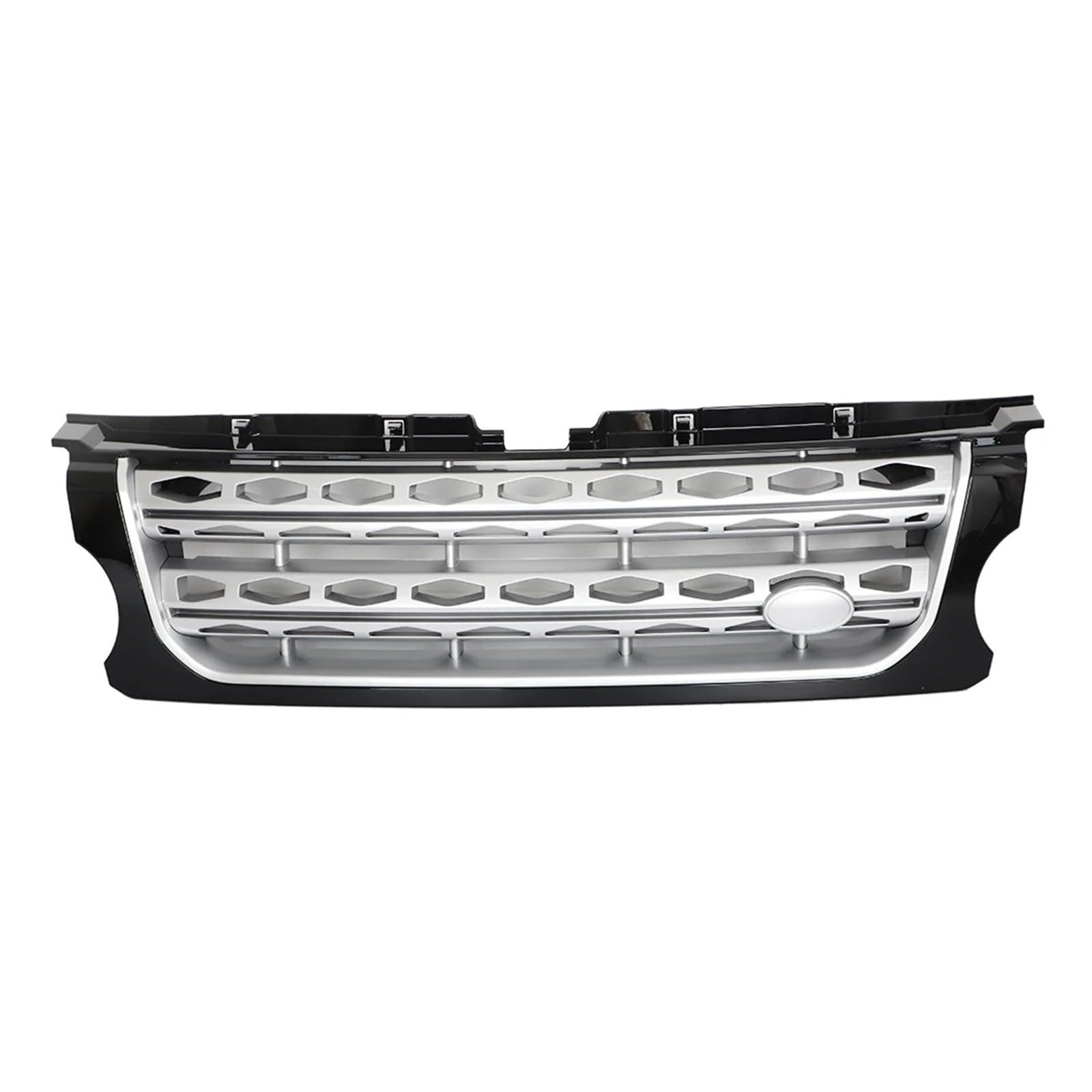 Kühlergrill Grill Frontstoßstangengrill Für Land Für Rover Für Discovery 4 Für LR4 2014–2016 Für L319 Stoßstangen-Mittelplatte Styling Oberer Racing-Grill Auto-Zubehör Grill Kühlergrill Vorne(Silver N von BIISVM