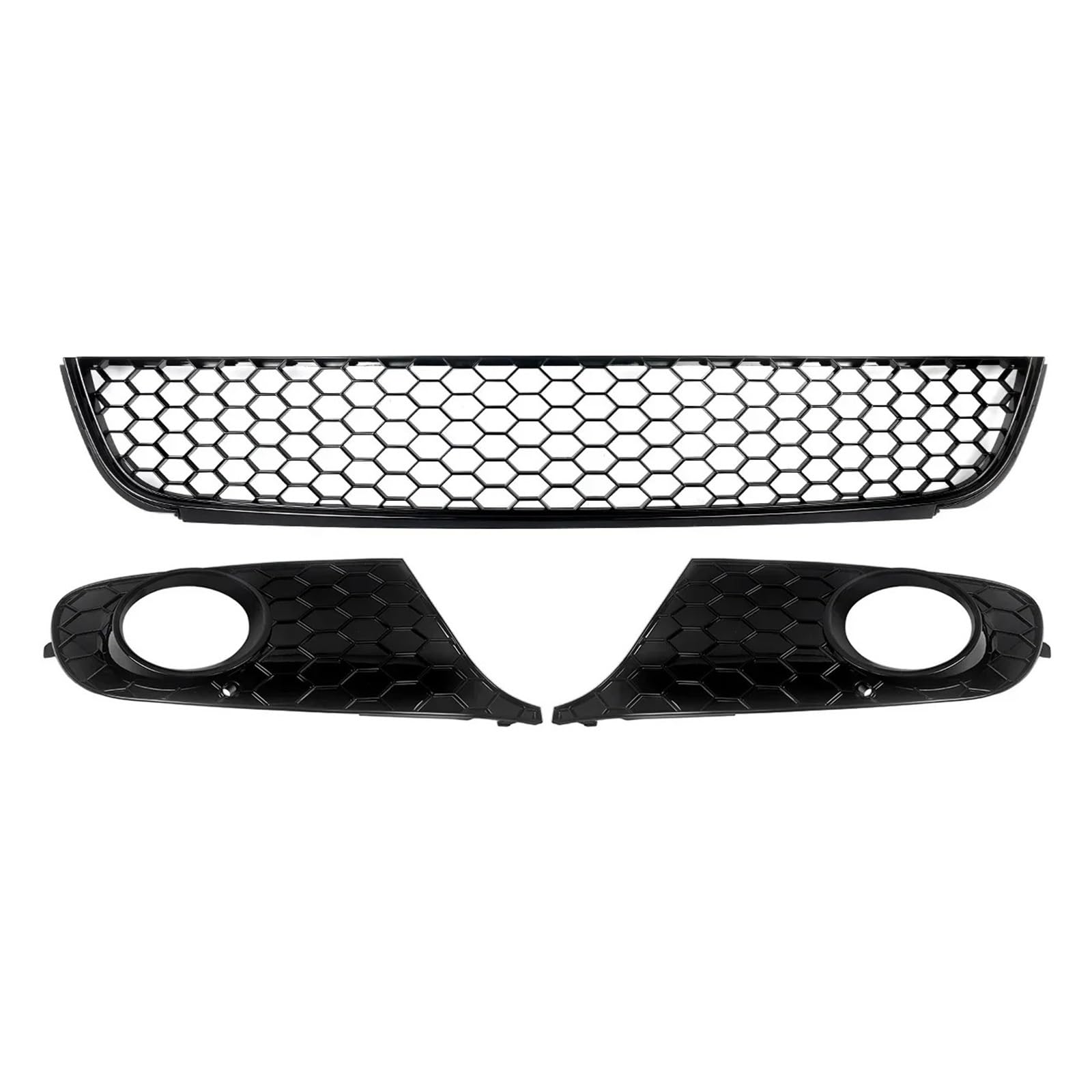 Kühlergrill Grill Für 2009 2010 2011 2012 2013 Für Golf Für MK6 Für Jetta Für Sportwagen Für MK6 Front Lower Grille Schwarz ABS Lackiertes Autozubehör Grill Kühlergrill Vorne von BIISVM