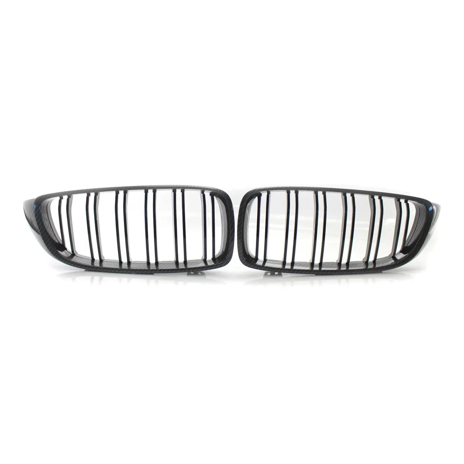 Kühlergrill Grill Für 2013 2014 2015 2016 2017 2018 Für 4er Für F32 Für F33 Für F36 Für F80 Für F82 Carbonfaser-Look Auto-Frontnieren-Lamellen-Stil-Grill Grill Kühlergrill Vorne(Carbon Fiber Black) von BIISVM