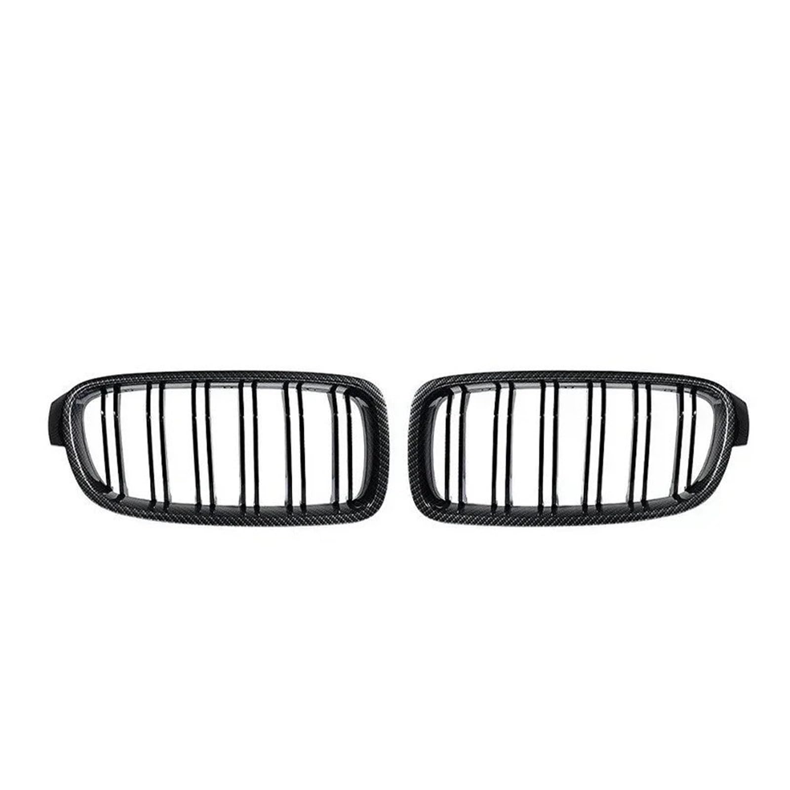 Kühlergrill Grill Für 3 Serie Für F30 Grill 2012 2013 2014 2015-2019 Zubehör Für F31 Front Grillz Schwarz Carbon Faser Nieren Grille Für 320i Für 325i 328 Grill Kühlergrill Vorne(Carbon Look) von BIISVM