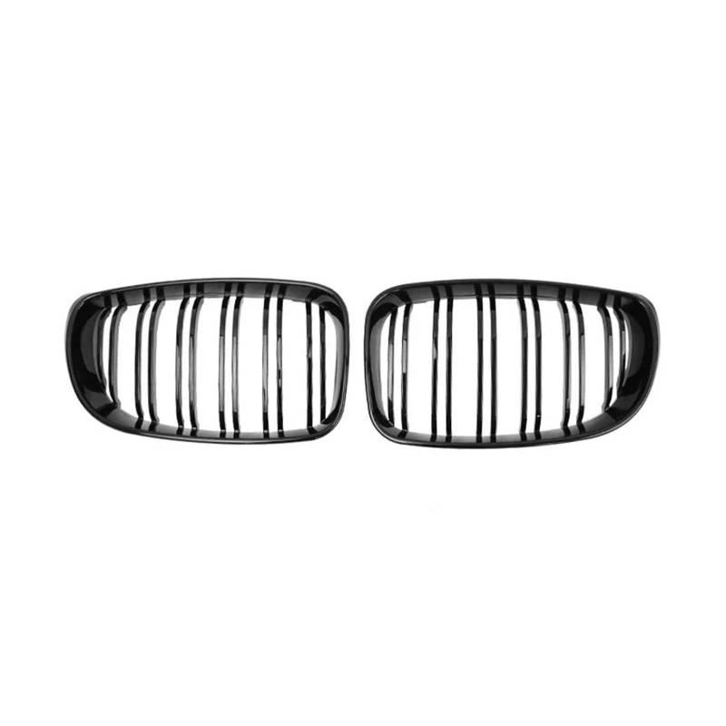 Kühlergrill Grill Für E81 Für E87 Für E82 Für E88 Für 128I Für 130I Für 135I Auto Vorderen Stoßfänger Niere Grille Racing Gitter Glänzend Schwarz Dual Lamellen Grill Grill Kühlergrill Vorne von BIISVM