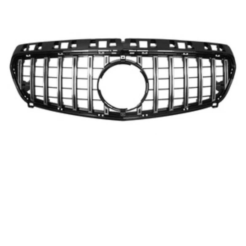 Kühlergrill Grill Für Für Benz Für A Für W176 2013-2018 Für A180 Für A200 Für A260 Für A45 Stil Frontgrill Racing Grill Mesh Tuning Zubehör Grill Kühlergrill Vorne(Silver2) von BIISVM