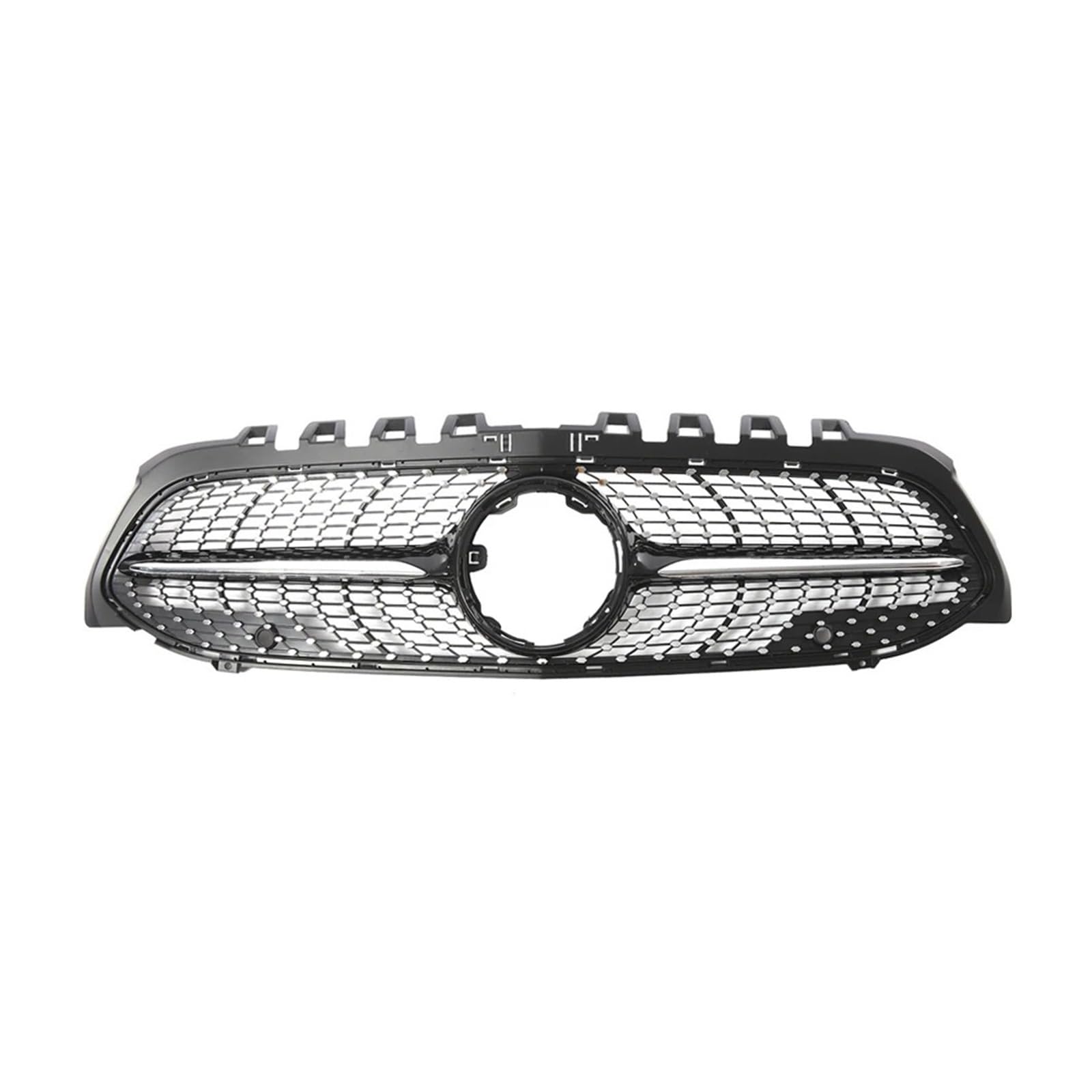 Kühlergrill Grill Für Für Benz Für A-Klasse Für W177 Für A200 Für A220 Für A250 Für A35 Schwarz Diamanten Stil Kühlergrill Schwarz Front Stoßstange Grille Grill Kühlergrill Vorne(Diamonds-Black) von BIISVM