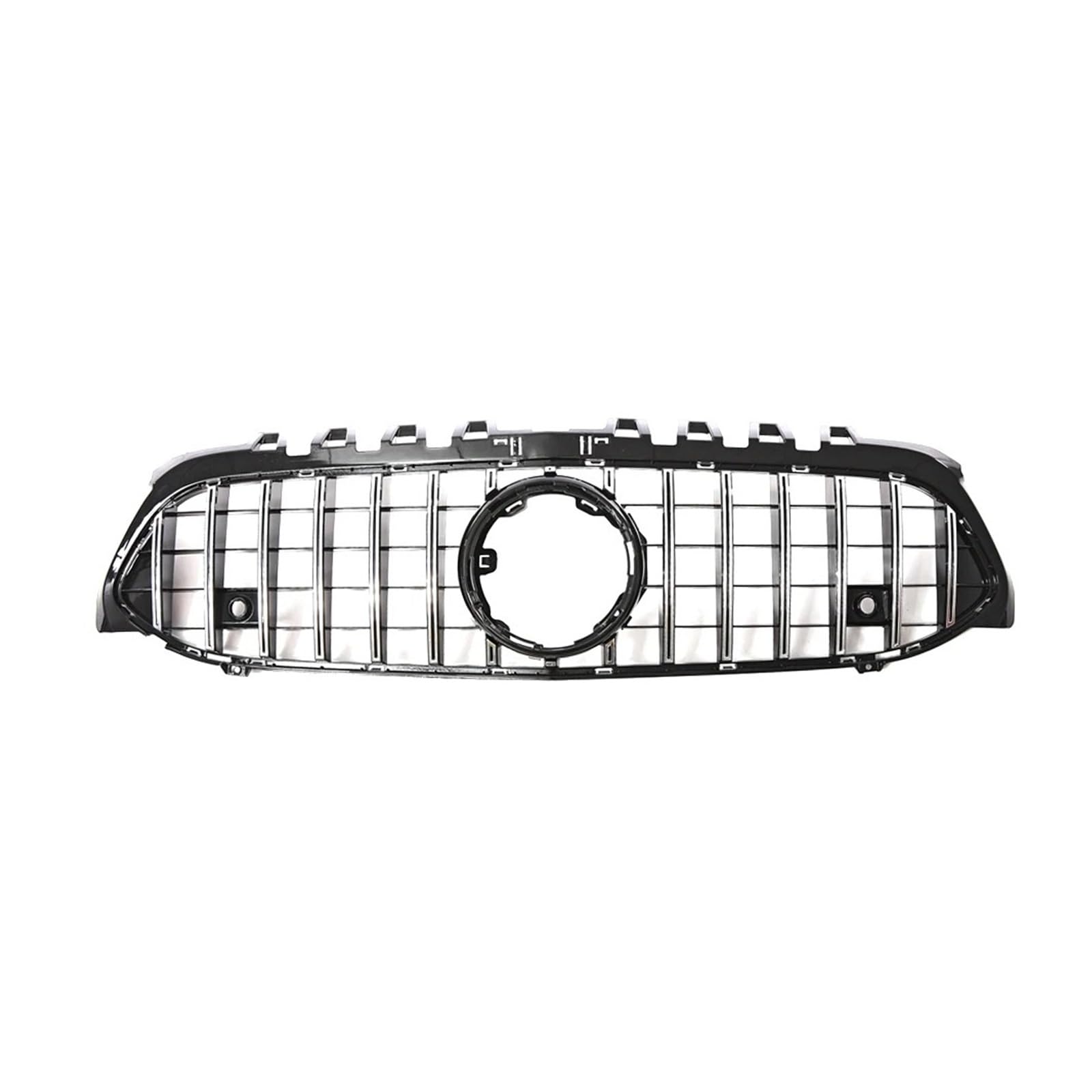 Kühlergrill Grill Für Für Benz Für A-Klasse Für W177 Für A200 Für A220 Für A250 Für A35 Schwarz Diamanten Stil Kühlergrill Schwarz Front Stoßstange Grille Grill Kühlergrill Vorne(GT-Silver) von BIISVM