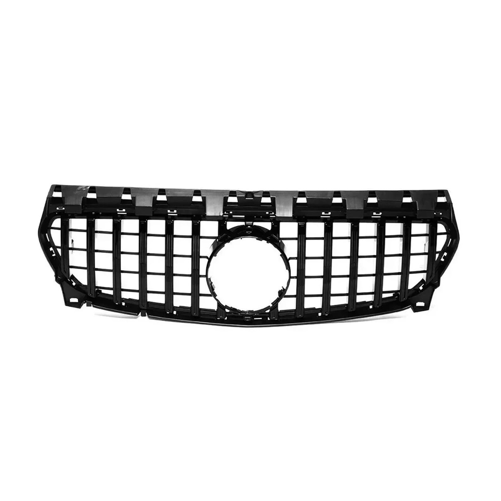 Kühlergrill Grill Für Für Benz Für CLA-Klasse Für W117 2013-2019 Für CLA180 Für CLA200 Für CLA250 Für CLA45 Kühlergrill Chrom Diamanten Stoßstange Grille Grill Kühlergrill Vorne(GTR-Black) von BIISVM