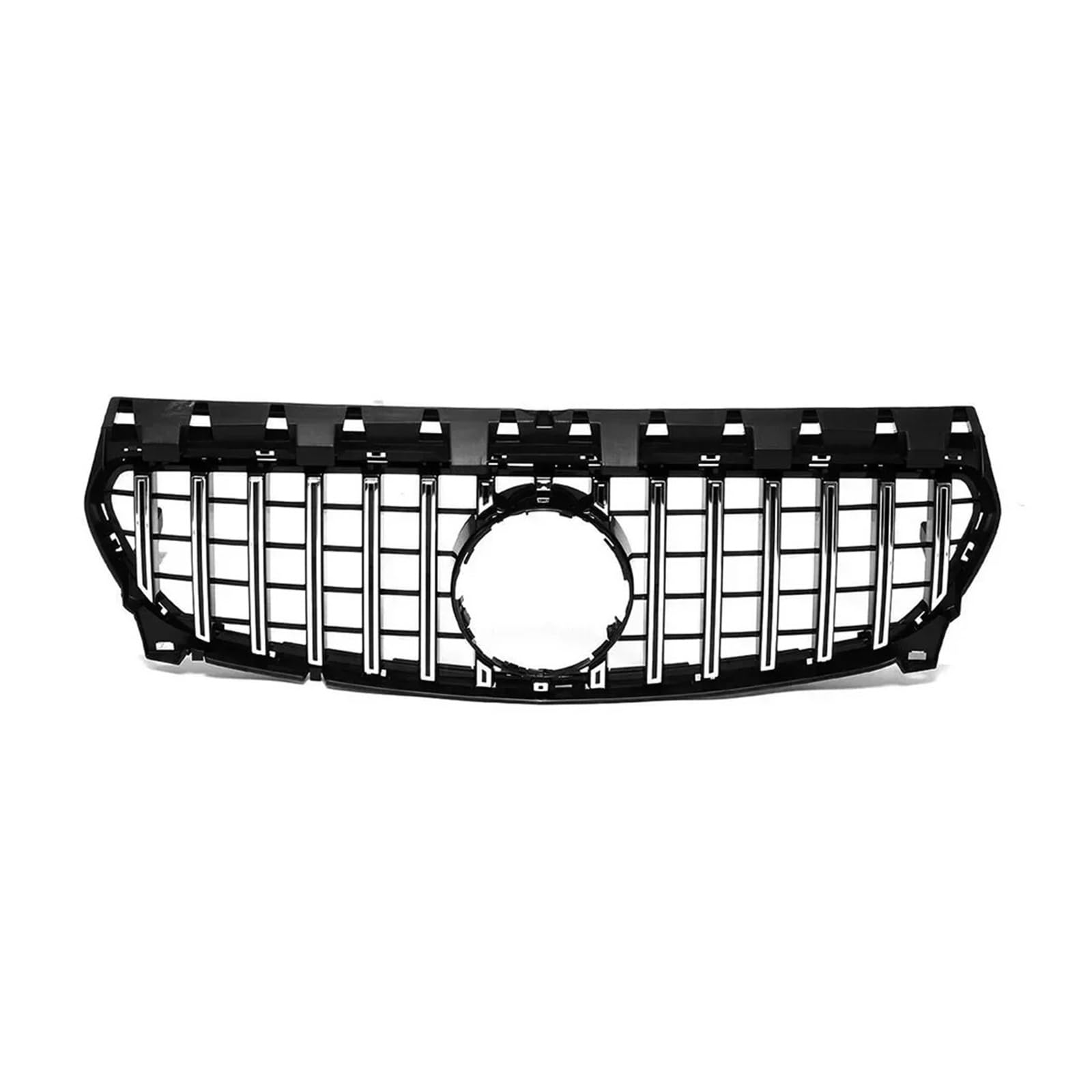 Kühlergrill Grill Für Für Benz Für CLA-Klasse Für W117 2013-2019 Für CLA180 Für CLA200 Für CLA250 Für CLA45 Kühlergrill Chrom Diamanten Stoßstange Grille Grill Kühlergrill Vorne(GTR-Silver) von BIISVM