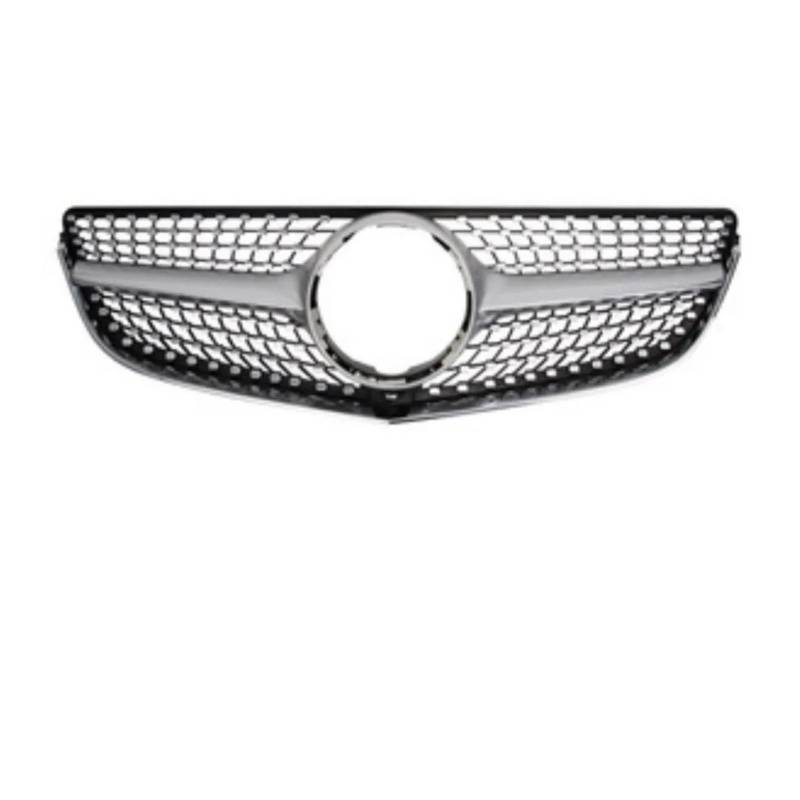 Kühlergrill Grill Für Für Benz Für E Klasse Coupe Für W207 Für C207 Für E200 Für E250 Für E300 Für E400 Für E500 Frontschürze Racing Grill Billet Gril Grill Kühlergrill Vorne(Silver2) von BIISVM