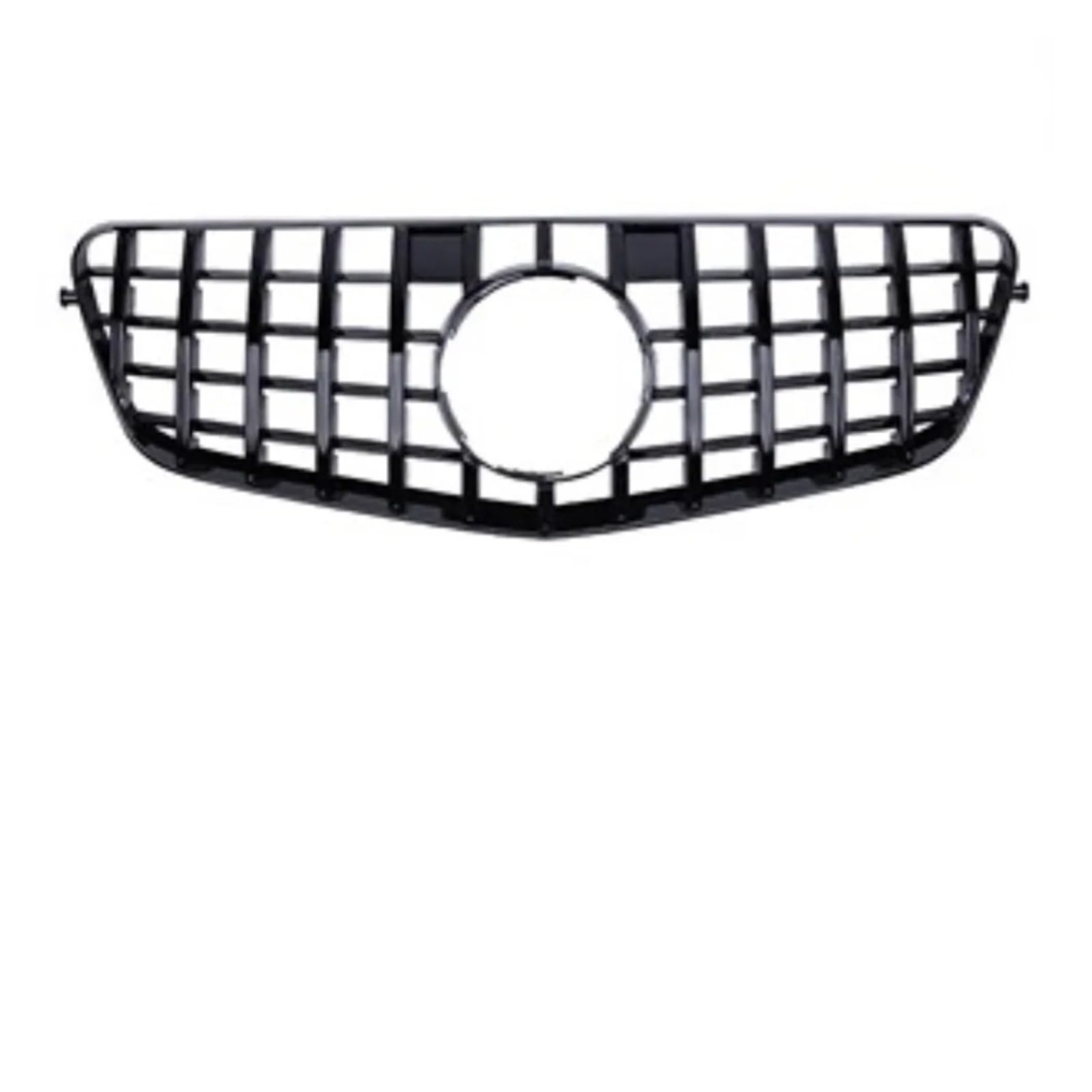 Kühlergrill Grill Für Für Benz Für E-Klasse Für W212 Für E200 Für E250 Für E300 Für E350 Für E400 Für E550 Frontschürze Grille Racing Hood Grill Abdeckung Grill Kühlergrill Vorne(Schwarz) von BIISVM