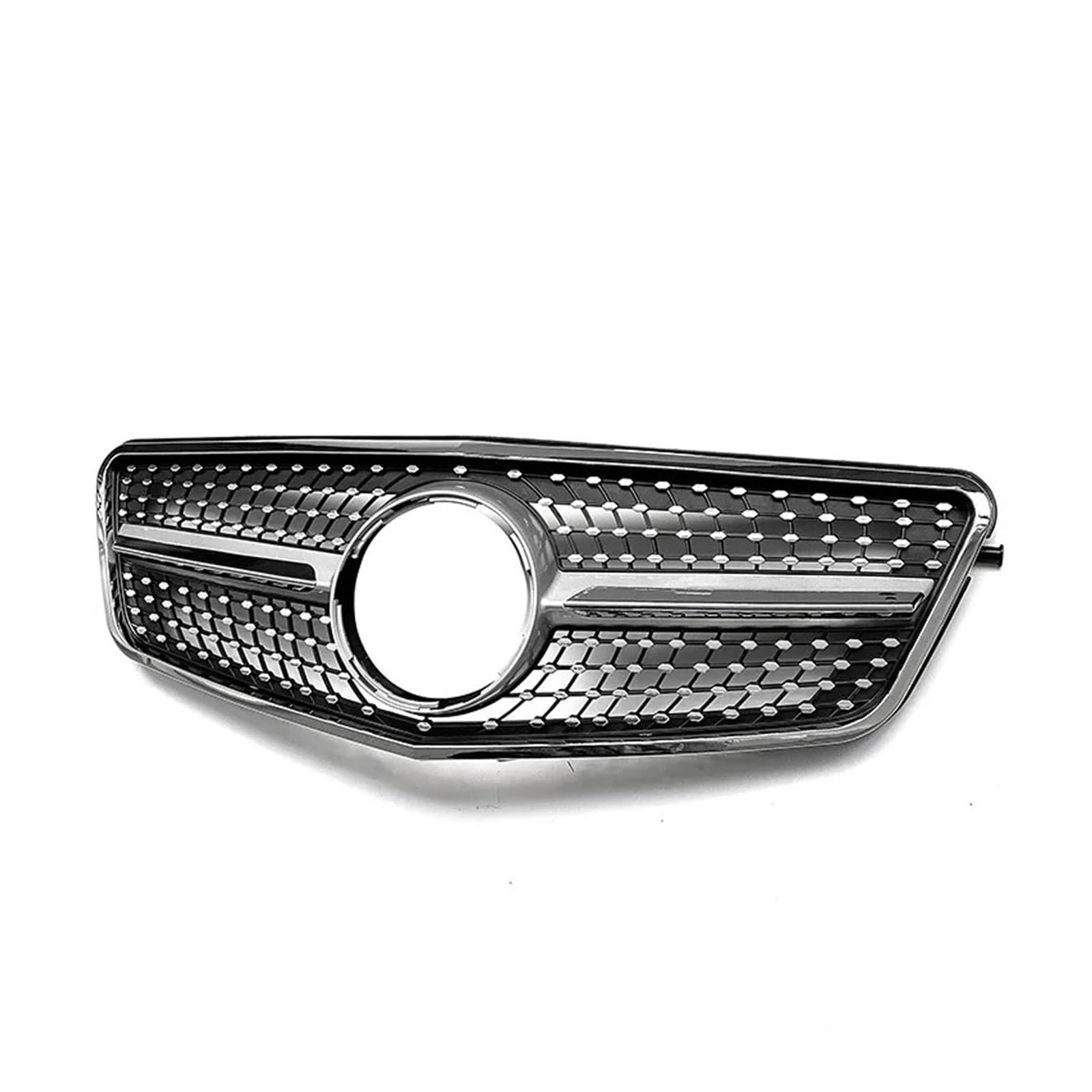 Kühlergrill Grill Für Für Benz Für E-Klasse Für W212 Sternenhimmel-Kühlergrill Front-Renngrill Grillmasken-Abdeckungsverkleidungen Fronthaubengrills Grill Kühlergrill Vorne(Silver Grille) von BIISVM