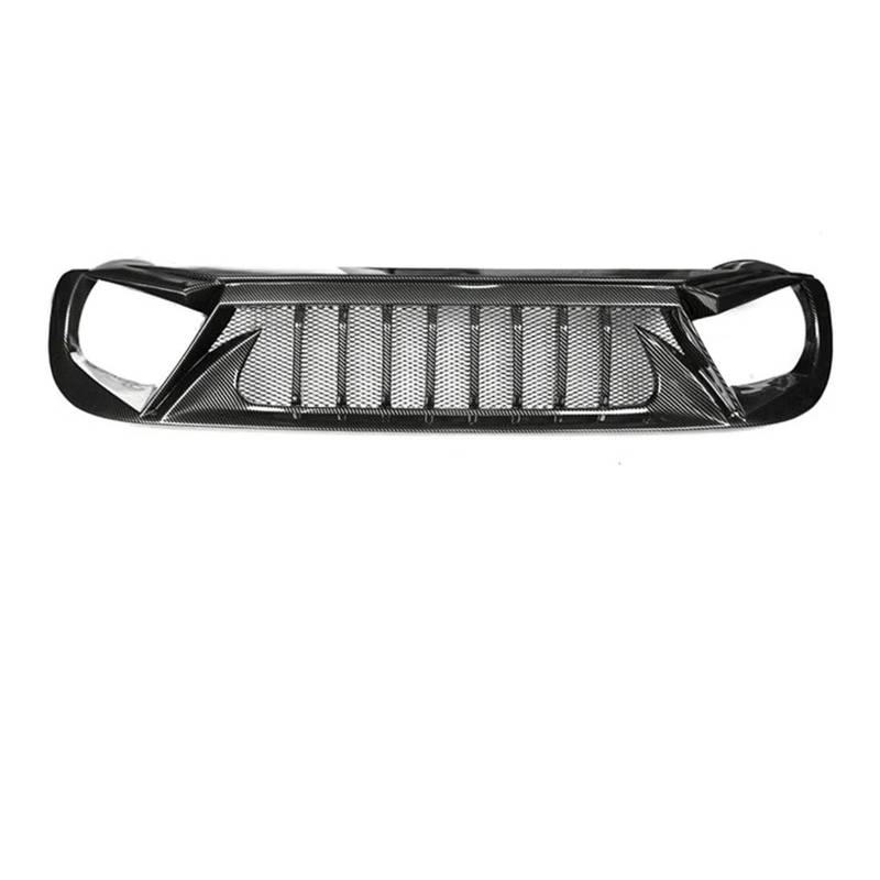 Kühlergrill Grill Für Jeep Für Renegade 2016 2017 2018 2019 2020 Racing Grills Matt Schwarz Carbon Grille Lufteinlass Styling Außen Tuning Zubehör Teile Grill Kühlergrill Vorne(1618Carbon) von BIISVM