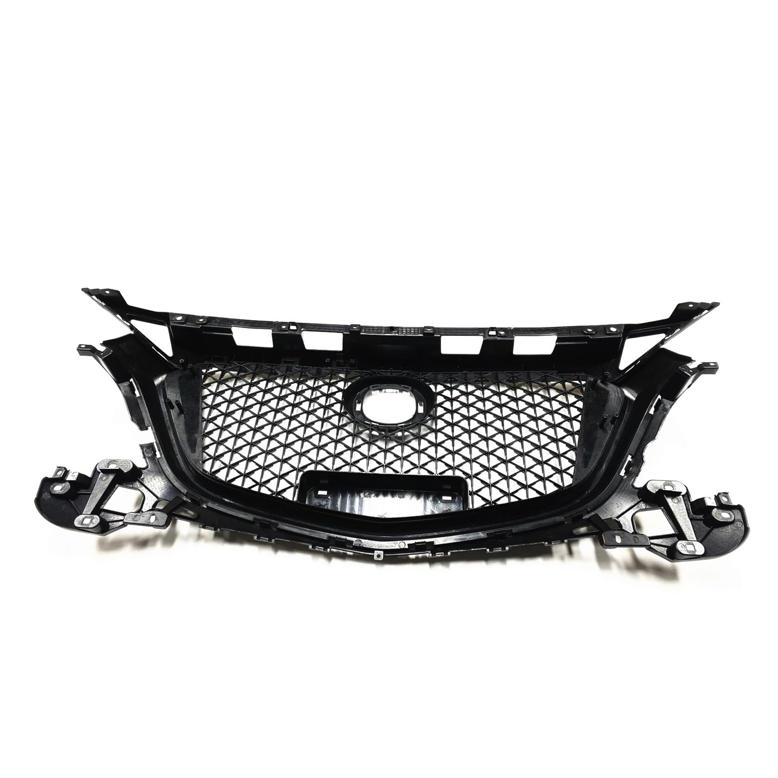 Kühlergrill Grill Für Mazda 3 Für Axela 2017 2018 Frontgrill Racing Grills Glänzend Schwarz Oberen Stoßfänger Ansaughaube Kühler Mesh Waben Stil Gitter Grill Kühlergrill Vorne von BIISVM