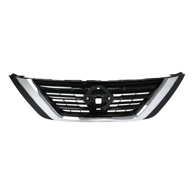 Kühlergrill Grill Für Nissan Für Altima 2016 2017 2018 Schwarz Front Stoßstange Oberen Grille W/Chrome Trim Lufteinlass Grille Auto Zubehör Grill Kühlergrill Vorne von BIISVM