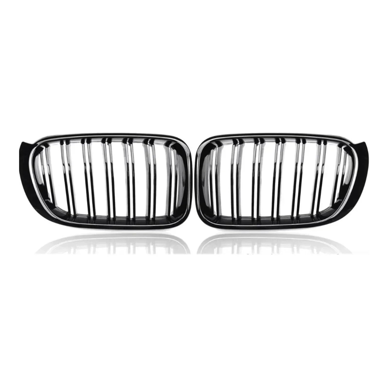 Kühlergrill Grill Für X3 Für X4 Für F25 Für F26 2014 2015 2016 2017 Frontschürze Niere Racing Grille 1 Paar Auto Doppel Linie Sport Grill Glänzend Schwarz Abdeckung Grill Kühlergrill Vorne von BIISVM