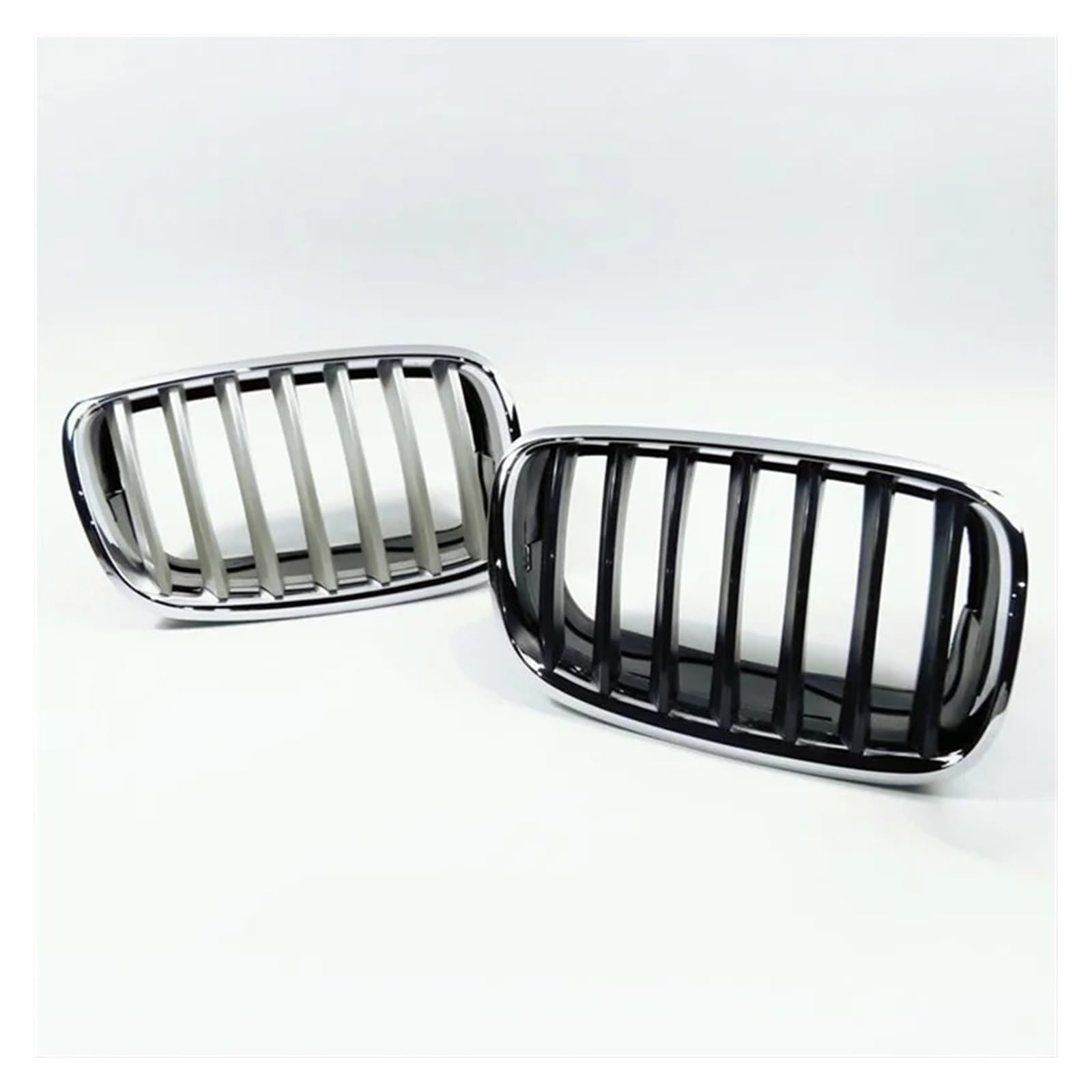 Kühlergrill Grill Für X5 Für E70 Auto Front Chrome Grille Kühlergrill 2006 2007 2008 2009 2010 2011 2012 2013 51137157687 51137157688 Grill Kühlergrill Vorne(Schwarze Linke) von BIISVM