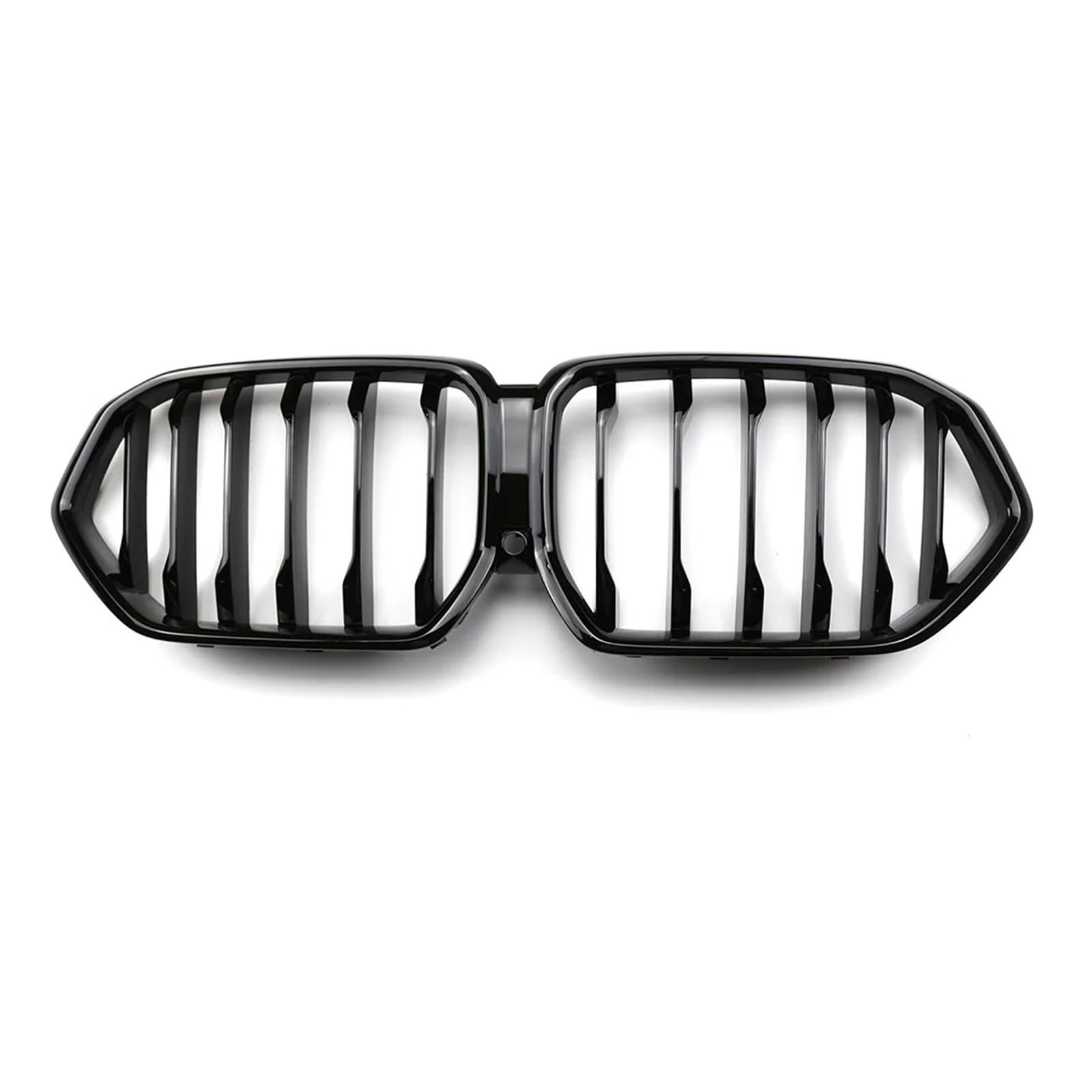 Kühlergrill Grill Für X6 Für G06 2020 2021 2022 Auto Vorderen Stoßfänger Grill Niere Grille Racing Grills Glänzend Schwarz Auto Zubehör Grill Kühlergrill Vorne(Single Line) von BIISVM