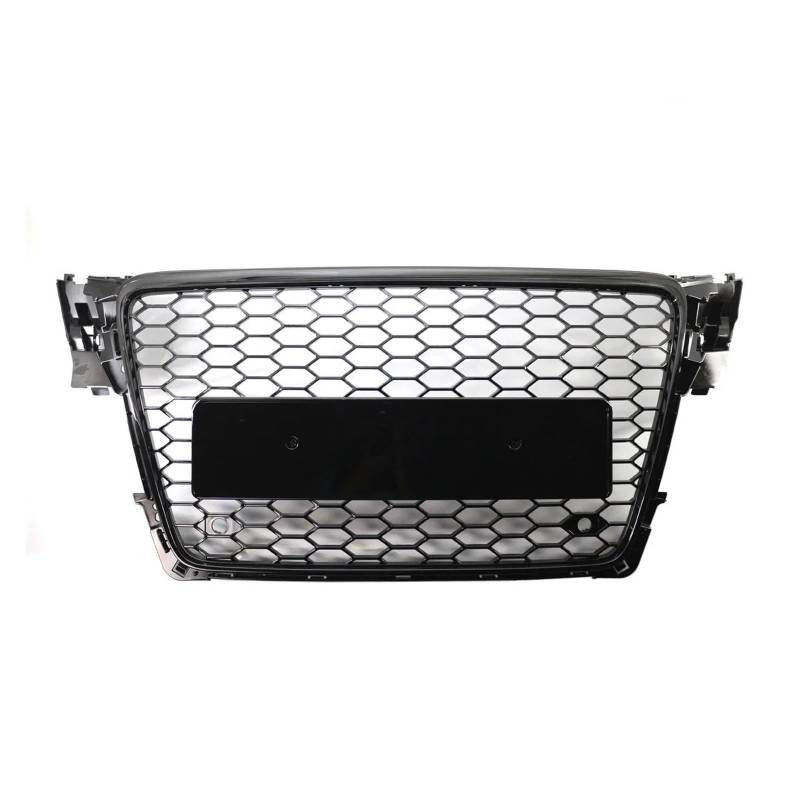 Kühlergrill Grill Glanz Schwarz Front Stoßstange Nieren Grill Gitter Hex Mesh Waben Für A4 Für S4 Für RS4 Für B8 2009 2010 2011 2012 Styling Grill Kühlergrill Vorne von BIISVM