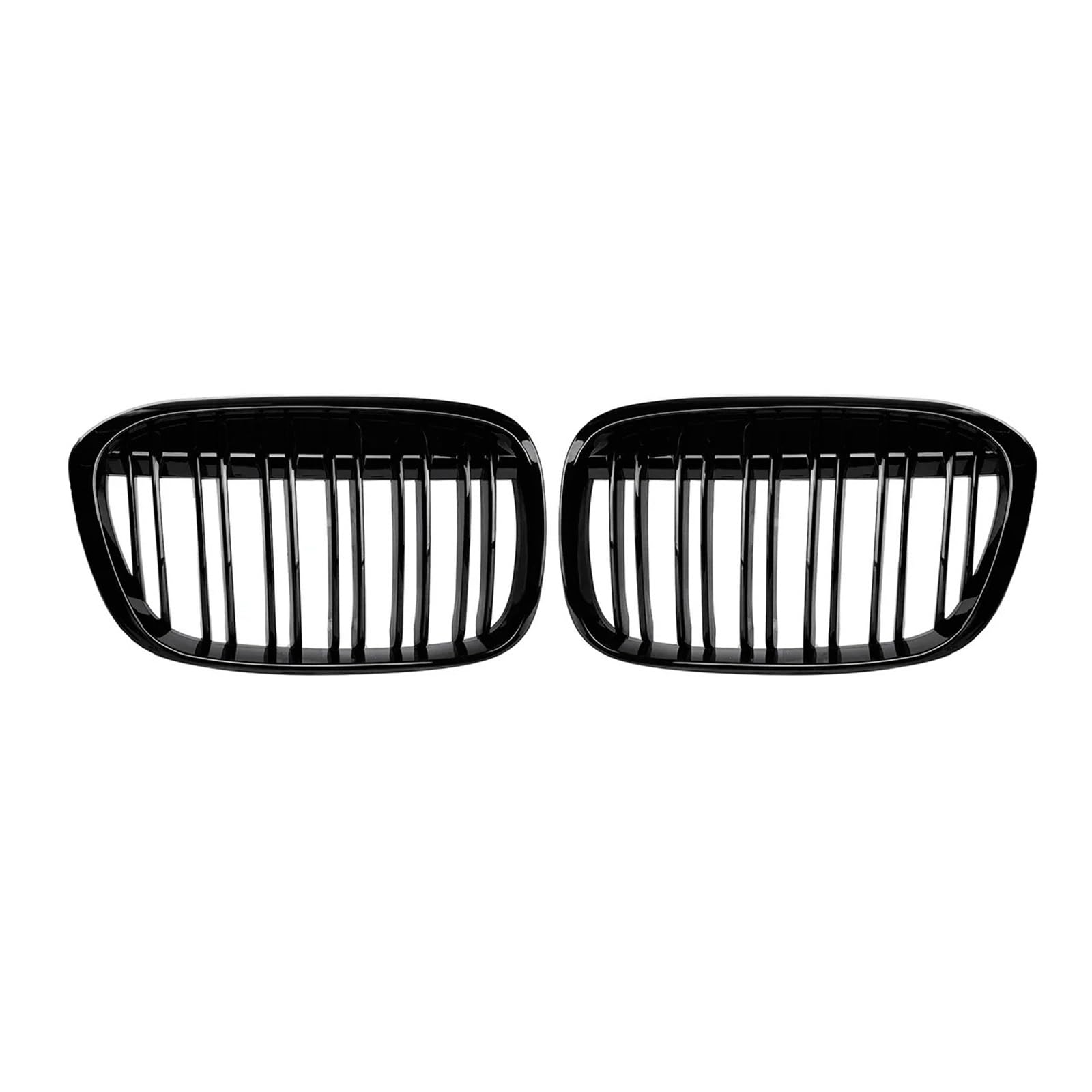 Kühlergrill Grill Grill Frontstoßstange Nierengrill Grill Glänzend Schwarz Renngrill Dual Lamellen Für F48 Für F49 Für X1 2016 2017 2018 2019 Grill Kühlergrill Vorne von BIISVM