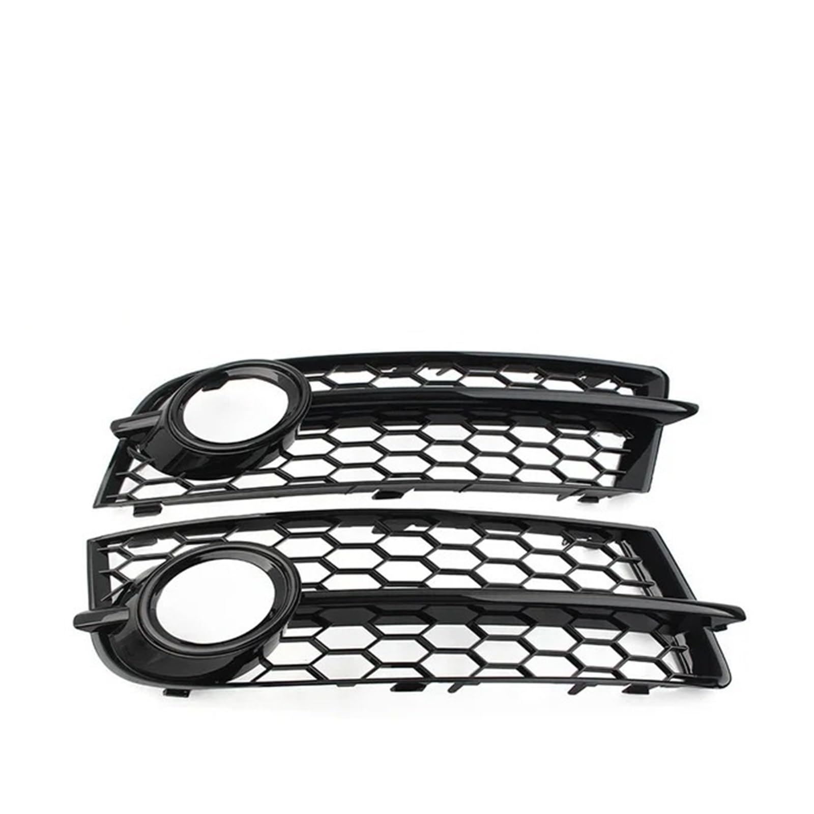 Kühlergrill Grill Honeycomb Mesh HEX Auto Nebel Lampe Grille Für TT Für 8J 2006-2014 Front Stoßstange Licht Grill Abdeckung Außen Autos Zubehör Werkzeuge Grill Kühlergrill Vorne(Glossy Black) von BIISVM