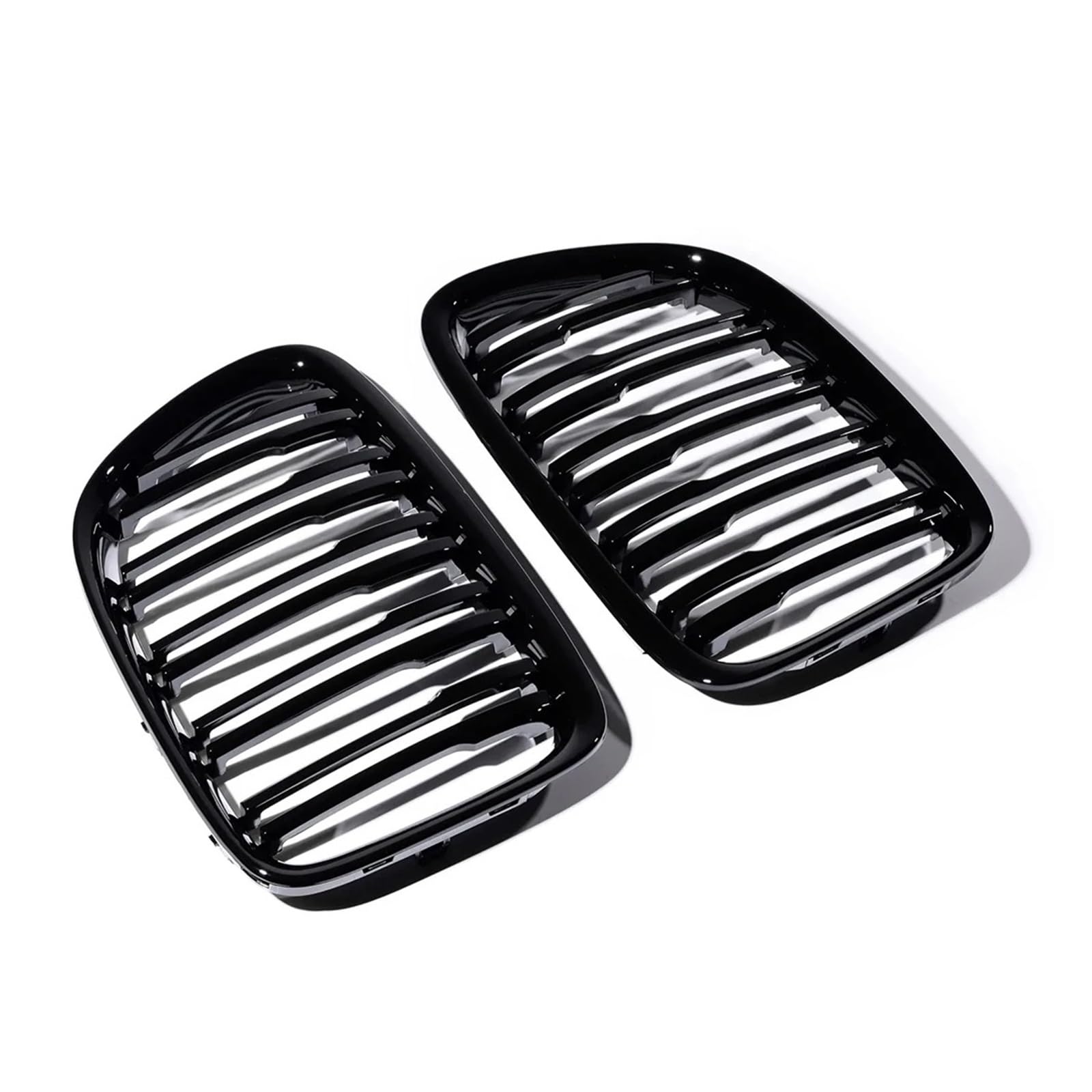 Kühlergrill Grill Racing Grills Für E84 Für X1 Für 18i Für 20i Für 25i Für 28i 2009-2015 Auto Front Stoßstange Nieren Gitter Dual Line Doppel Lamellen Auto Zubehör Grill Kühlergrill Vorne von BIISVM