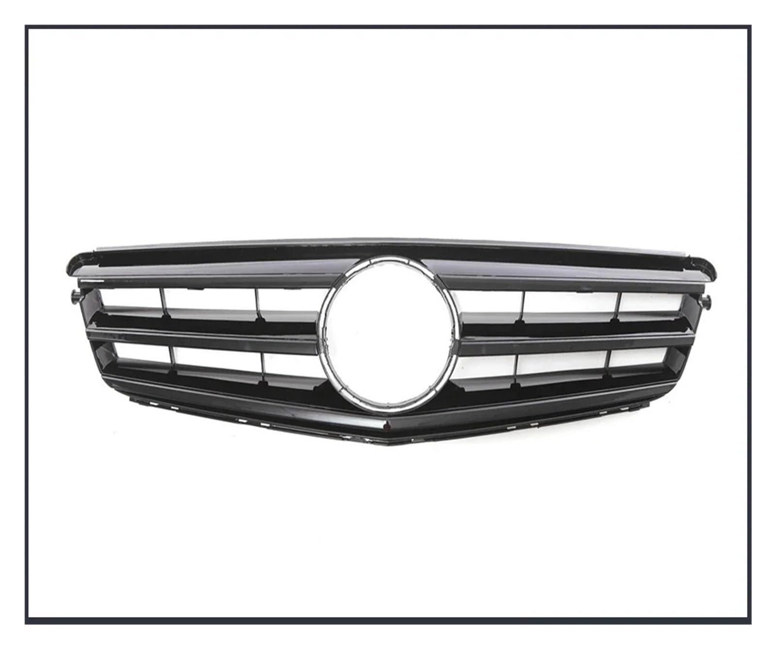 Kühlergrill Grill Renngrills Für Für Benz Für C-Klasse Für W204 2008 2009 2010–2014 Für C180 Für C250 Für C350 Frontstoßstangengrill Kühlergrill Grill Kühlergrill Vorne(Sport Glossy Black) von BIISVM