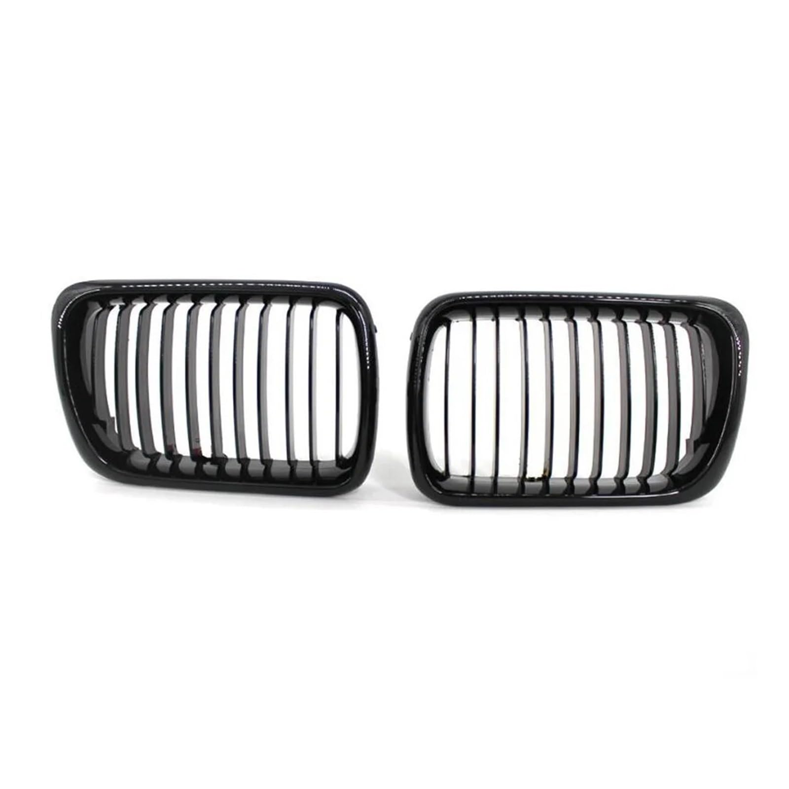 Kühlergrill Grill SCHWARZ Grille ABS Front Ersatz Haube Nieren Grill Für E36 1997 1998 1999 318i Für 323i Für 325i Für 320i Für 328i Grill Kühlergrill Vorne(Gloss Black1) von BIISVM