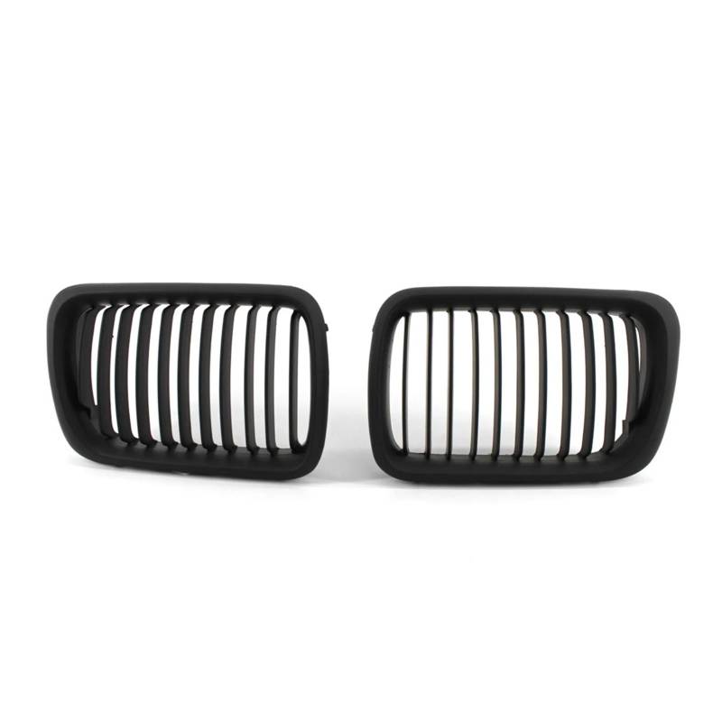 Kühlergrill Grill SCHWARZ Grille ABS Front Ersatz Haube Nieren Grill Für E36 1997 1998 1999 Für 318i Für 323i Für 325i Für 320i Für 328i Grill Kühlergrill Vorne(Matt-schwarz) von BIISVM