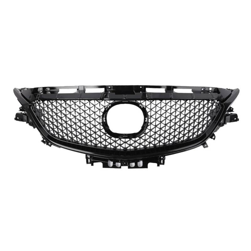 Kühlergrill Grill Schwarz ABS Auto Vorderen Stoßfänger Grill Oberen Mesh Grille Für 2017 2018 Für Mazda 6 Für GJ Für GL Für Atenza Für Touring Grill Kühlergrill Vorne von BIISVM