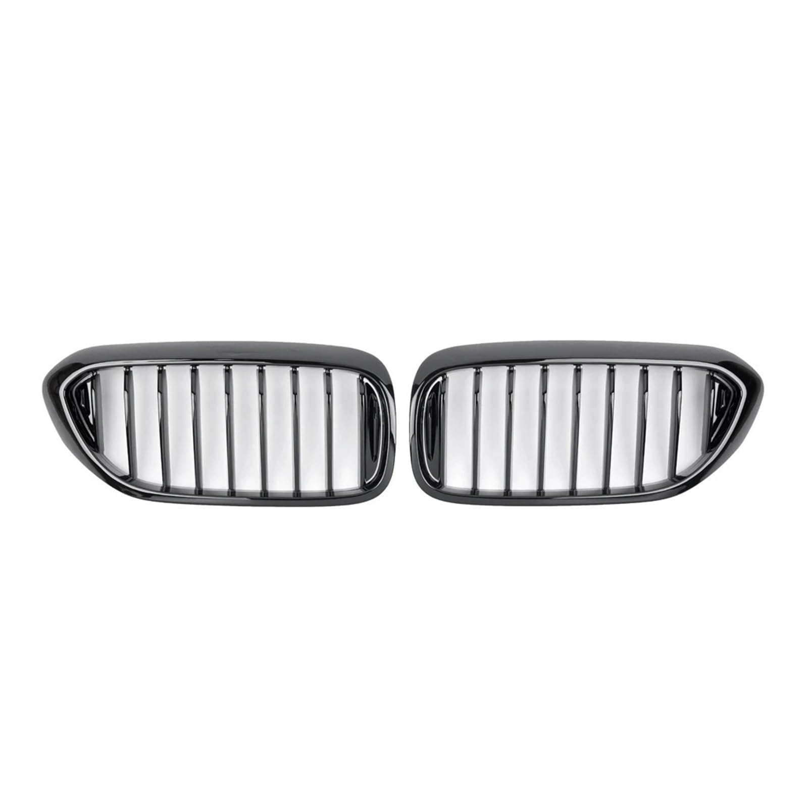 Kühlergrill Grill Vordere Nierengitter Für 5er-Serie Für G30 Für G31 Für G38 Für 530i Für 540i Für 550i 2017 2018 2019 2020 Diamant-Stil Doppellamellengitter Grill Kühlergrill Vorne(Single-Glossy Blac von BIISVM