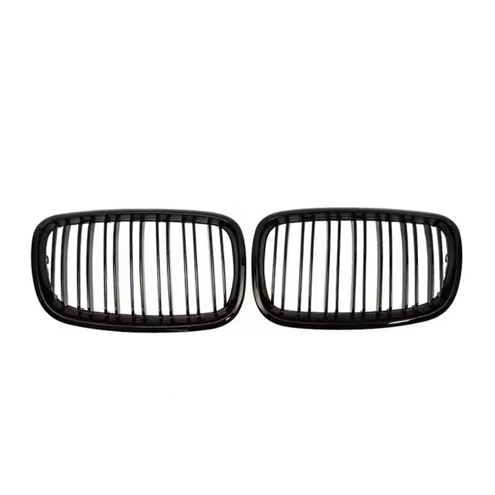 Kühlergrill Grill Vordere Obere Gitter Für X5 Für E70 Für X6 Für E71 2007 2008 2009 2010 2011 2012 2013 2014 Schwarzes Doppellinien-Renngrill-Zubehör Grill Kühlergrill Vorne(Double-Glossy Black) von BIISVM