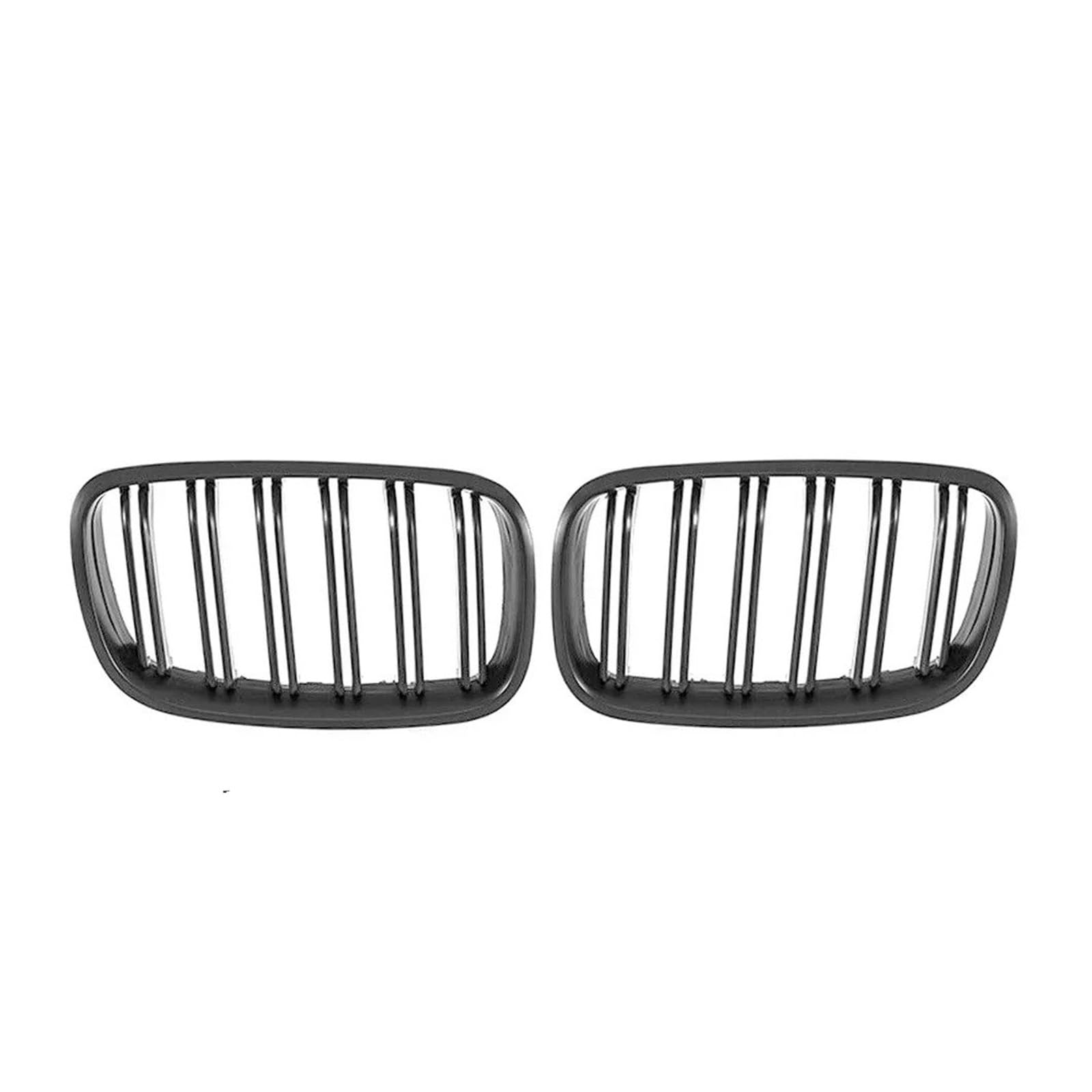 Kühlergrill Grill Vordere Obere Gitter Für X5 Für E70 Für X6 Für E71 2007 2008 2009 2010 2011 2012 2013 2014 Schwarzes Doppellinien-Renngrill-Zubehör Grill Kühlergrill Vorne(Double-Matte Black) von BIISVM