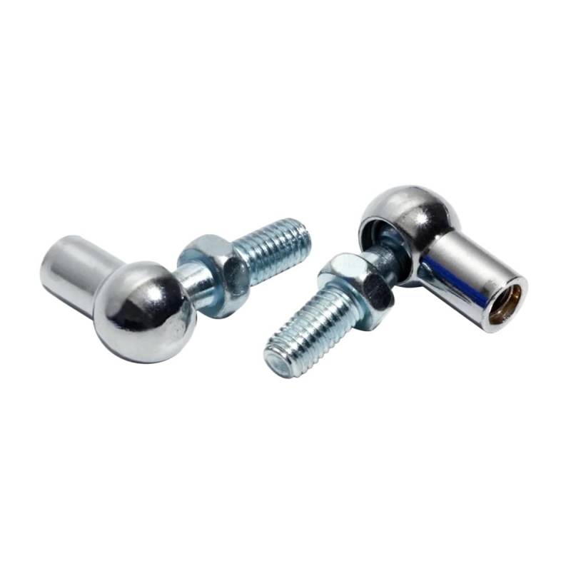 Motorhauben Gasfeder 2 Stücke M6/M8 Universal Gasdruckfeder Stangenende Passend Kugelbolzen Für Auto Front Motorhaube Kofferraum Home Stecker Gelenkventil Gewindekopf Gasdruckfedern Motorhaube(B) von BIISVM