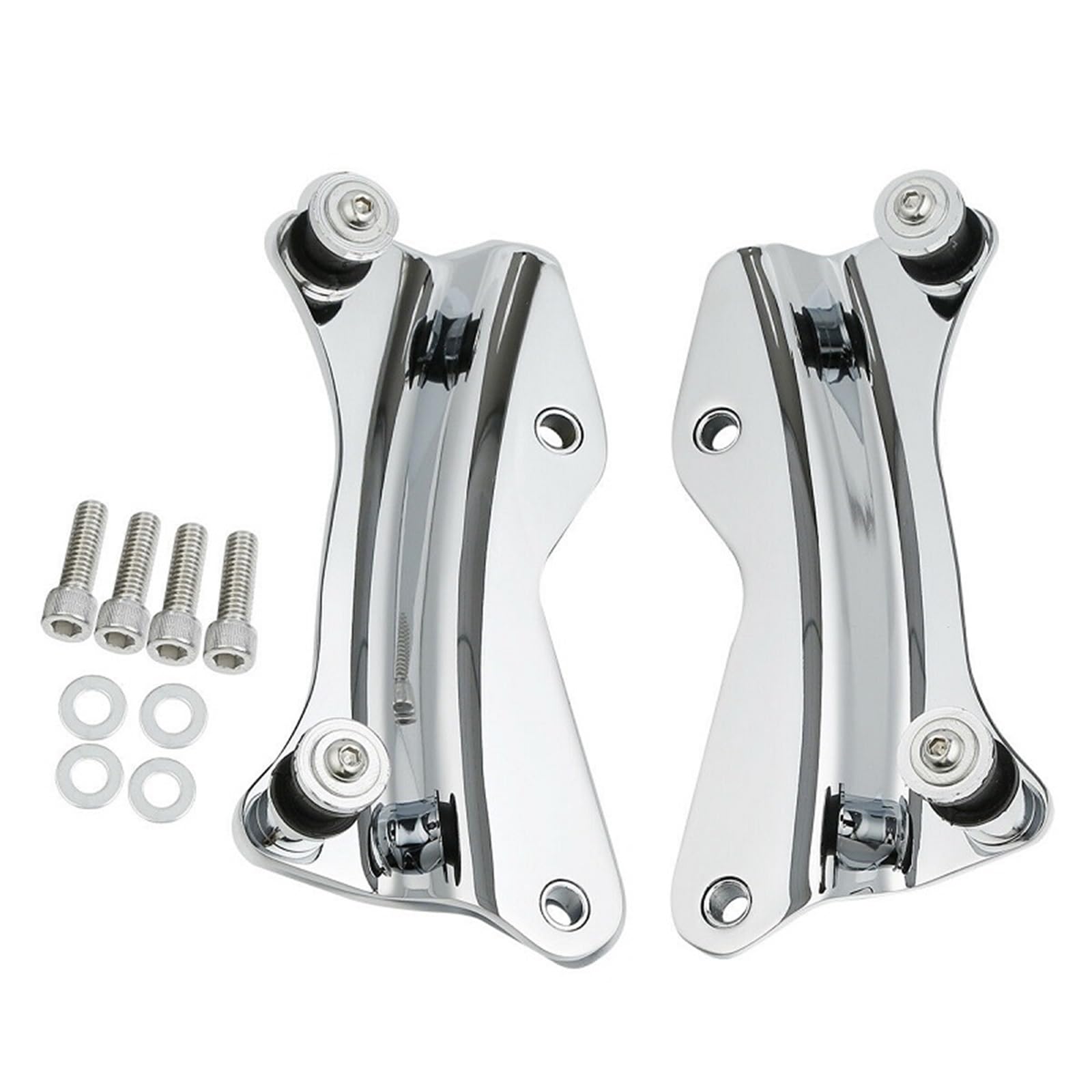 Motorrad Gepäckträger Hinten Motorrad Abnehmbares 2-Up-Pack Montage-Gepäckträger-Docking-Hardware-Kit Für Tour Für Pak Für Touring FL Für Road Für King 14–23 09–13 Motorrad Gepäckträger(Silver c 2014- von BIISVM